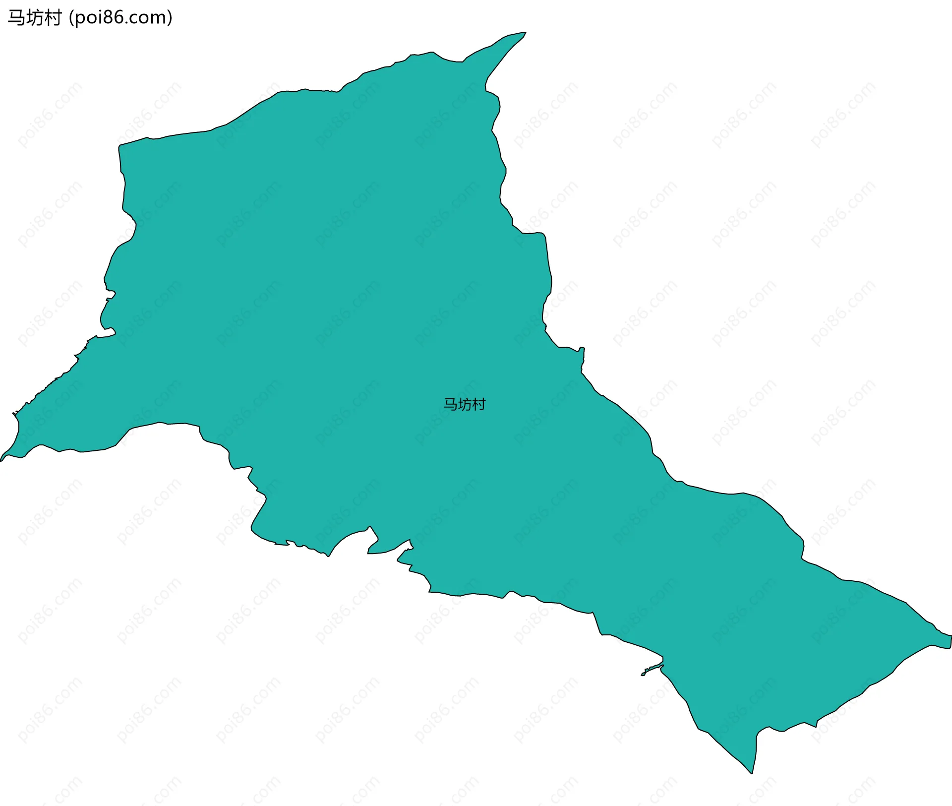 马坊村边界地图