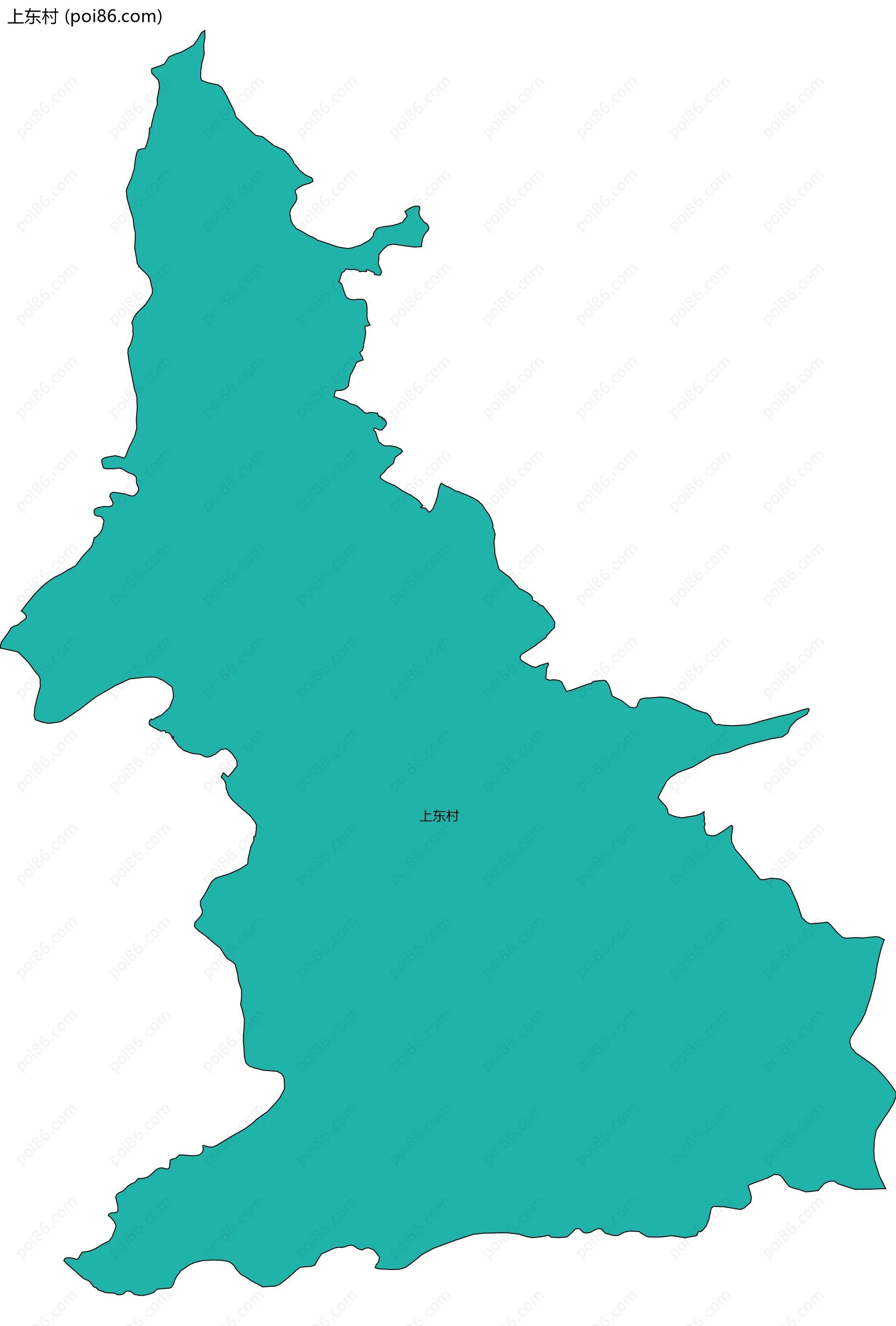 上东村边界地图