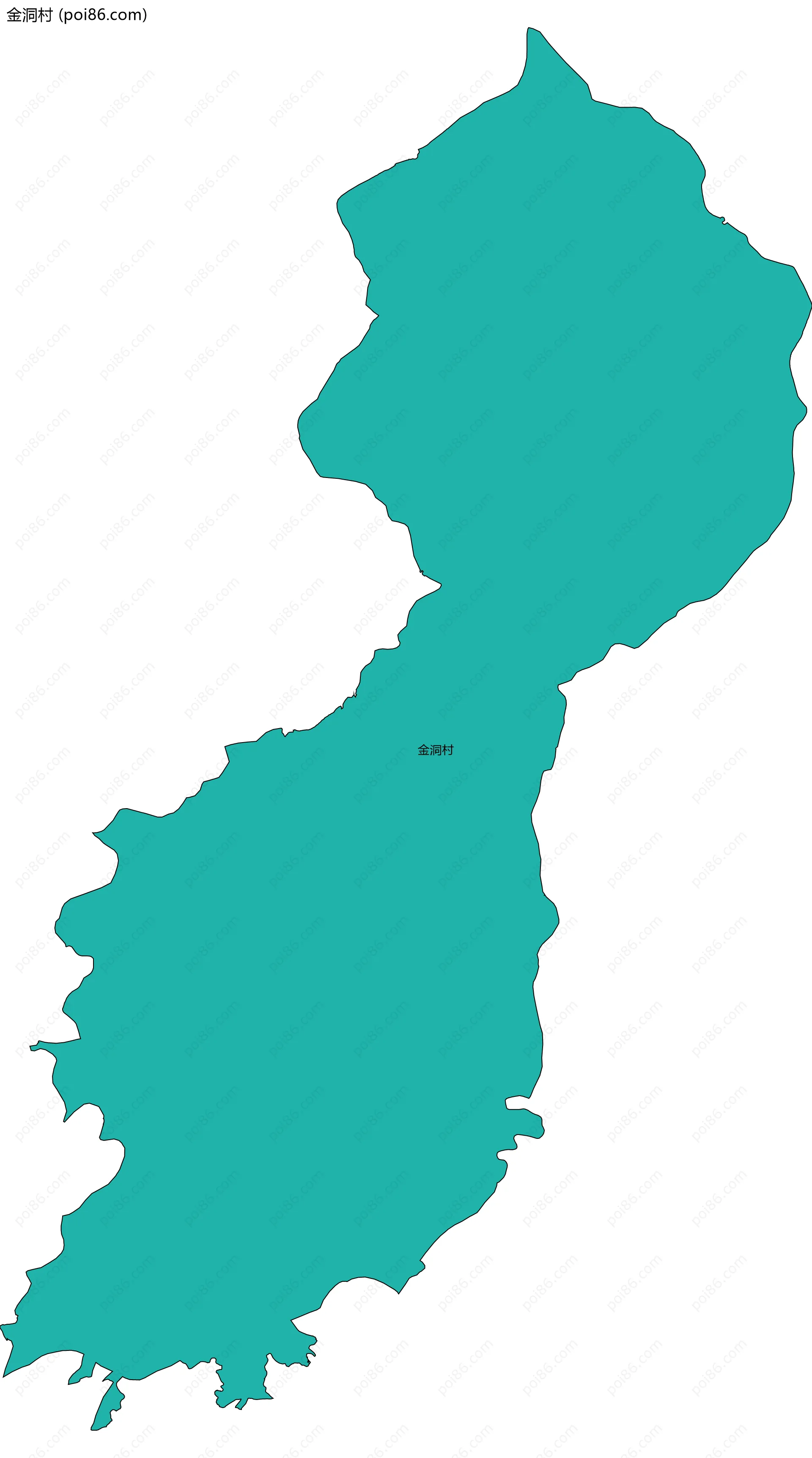 金洞村边界地图