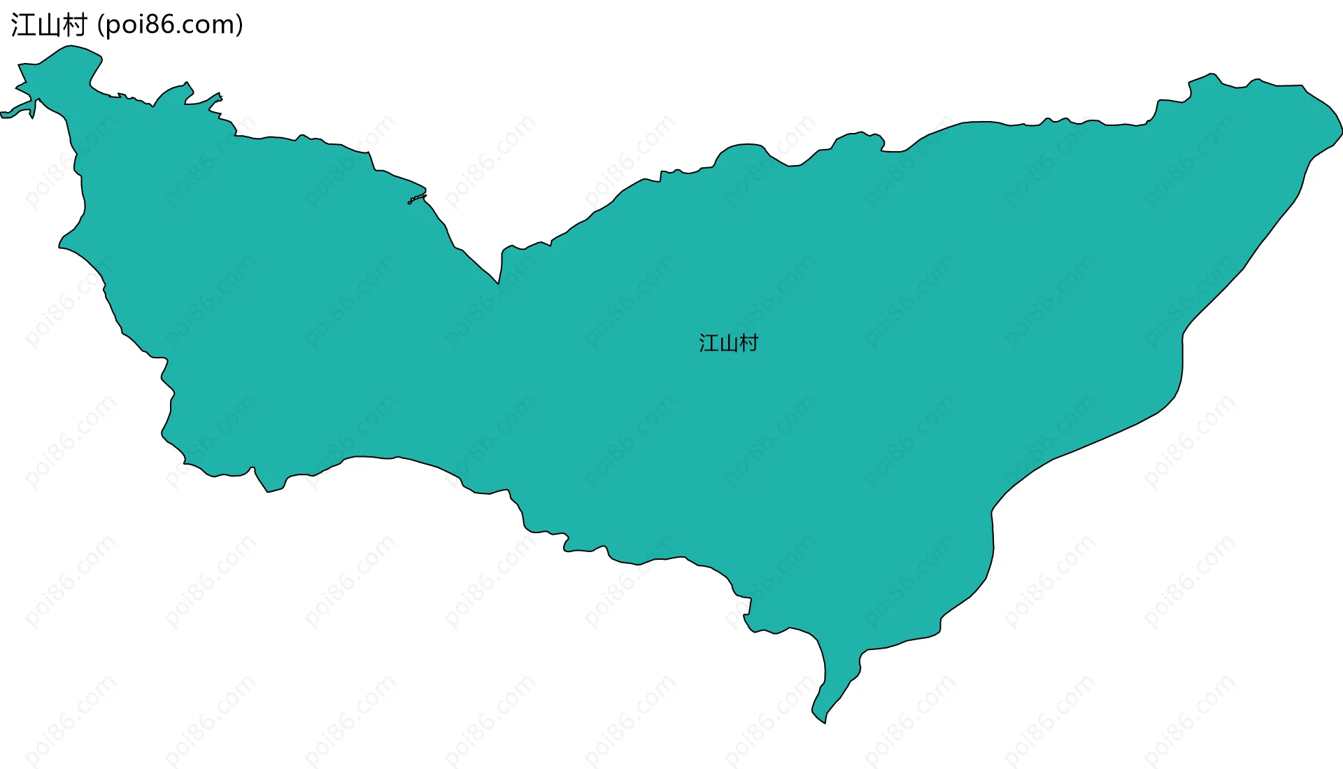 江山村边界地图