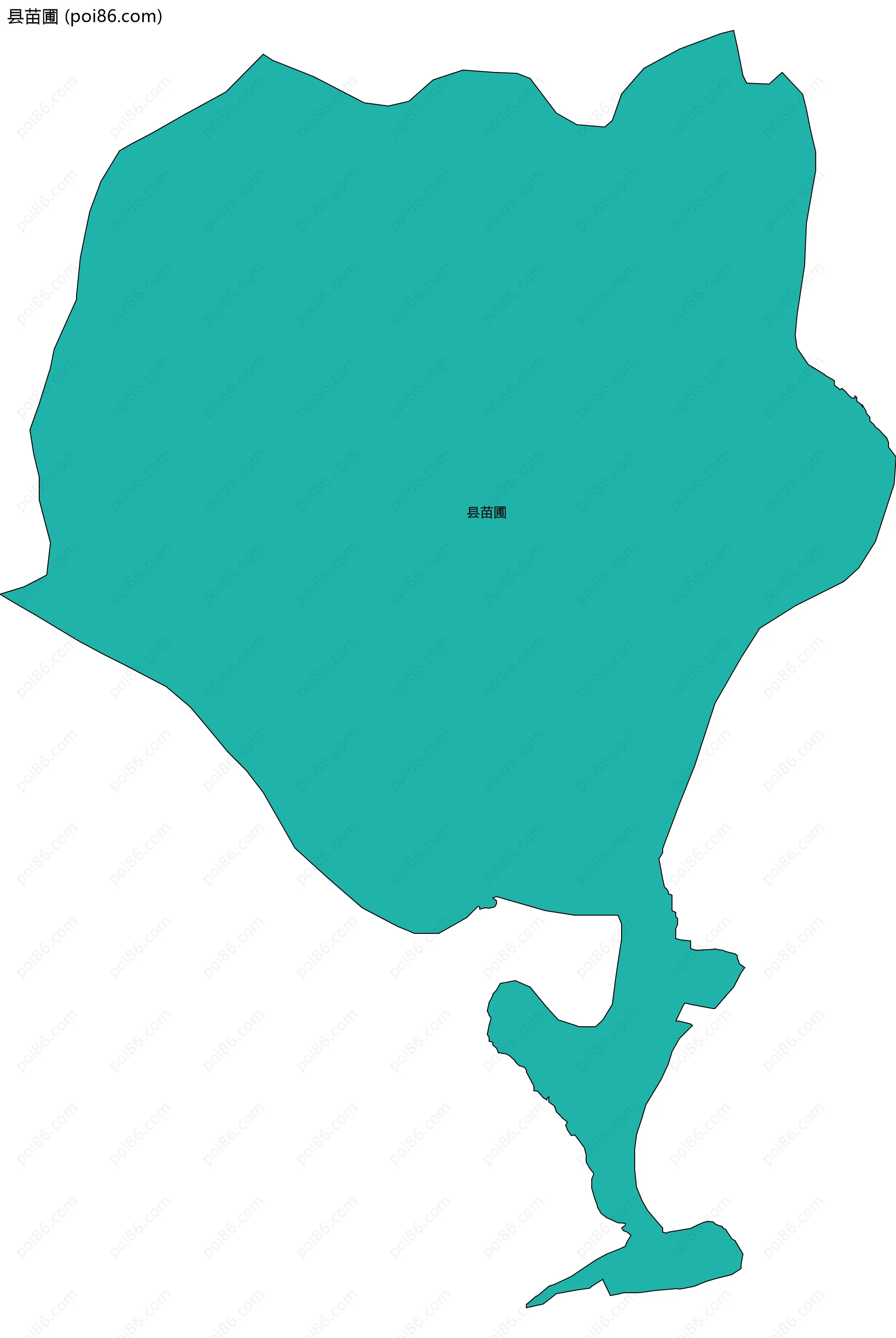 县苗圃边界地图