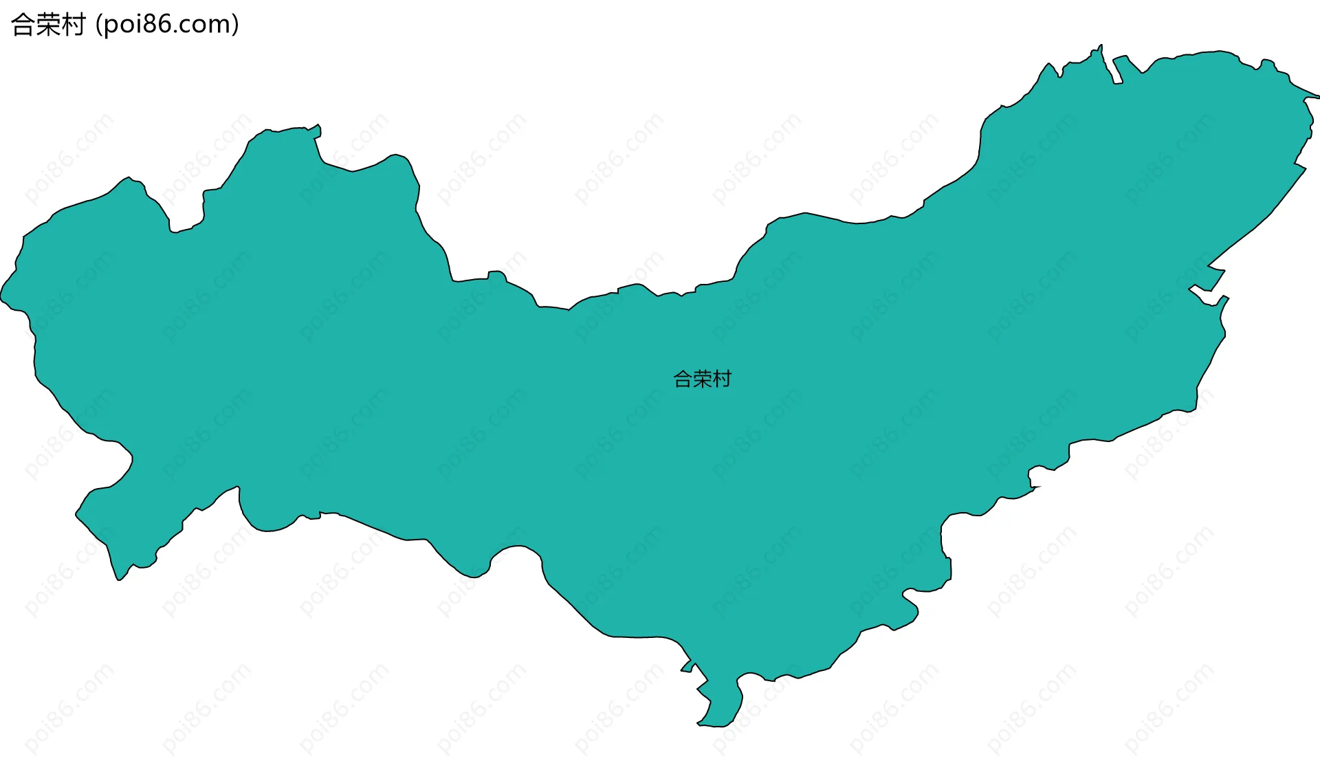 合荣村边界地图