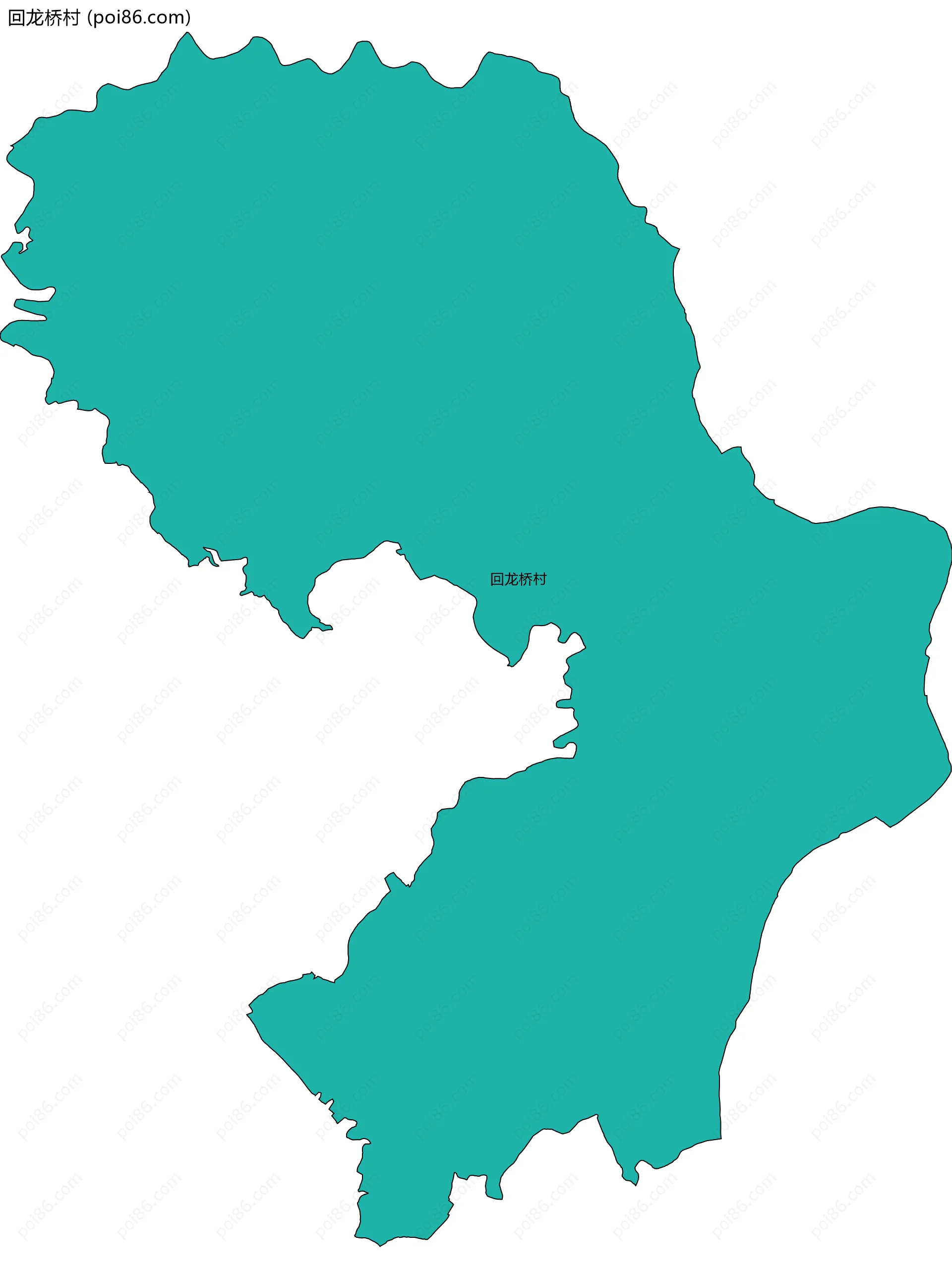 回龙桥村边界地图