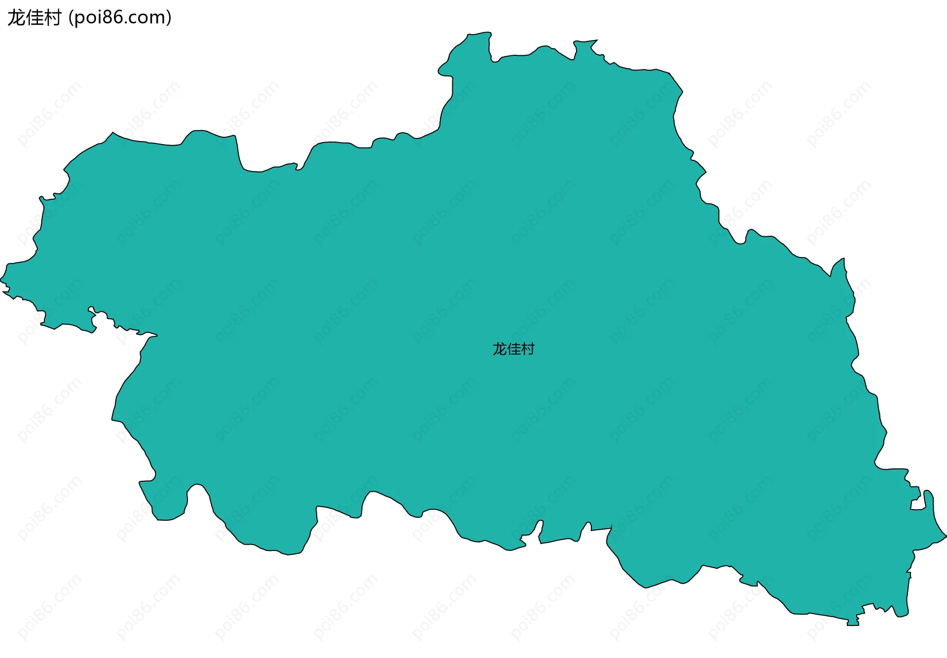 龙佳村边界地图