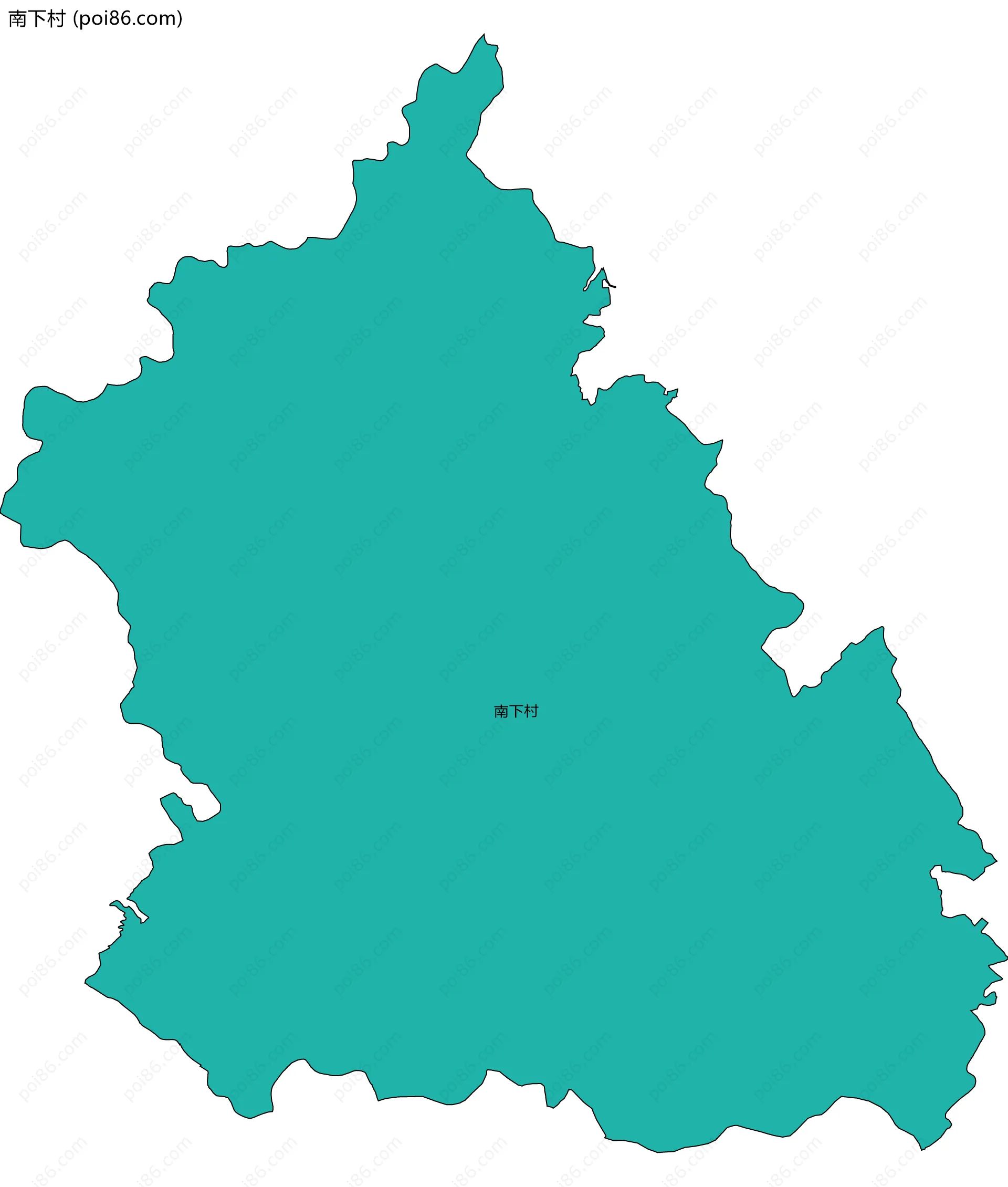 南下村边界地图