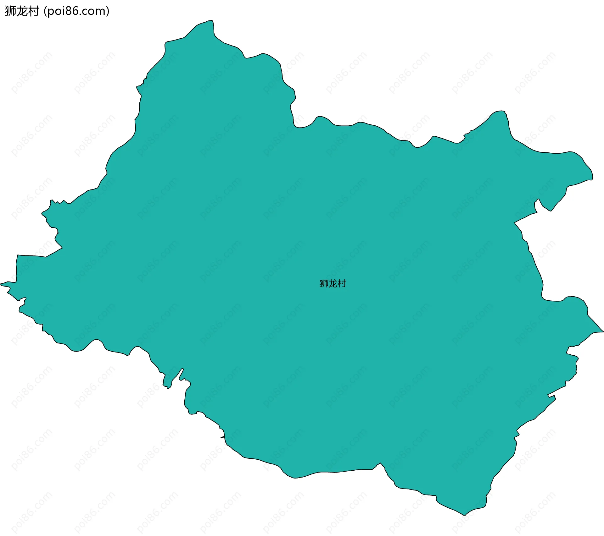 狮龙村边界地图