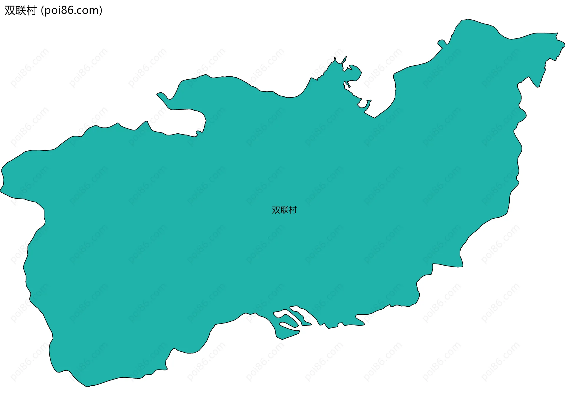 双联村边界地图