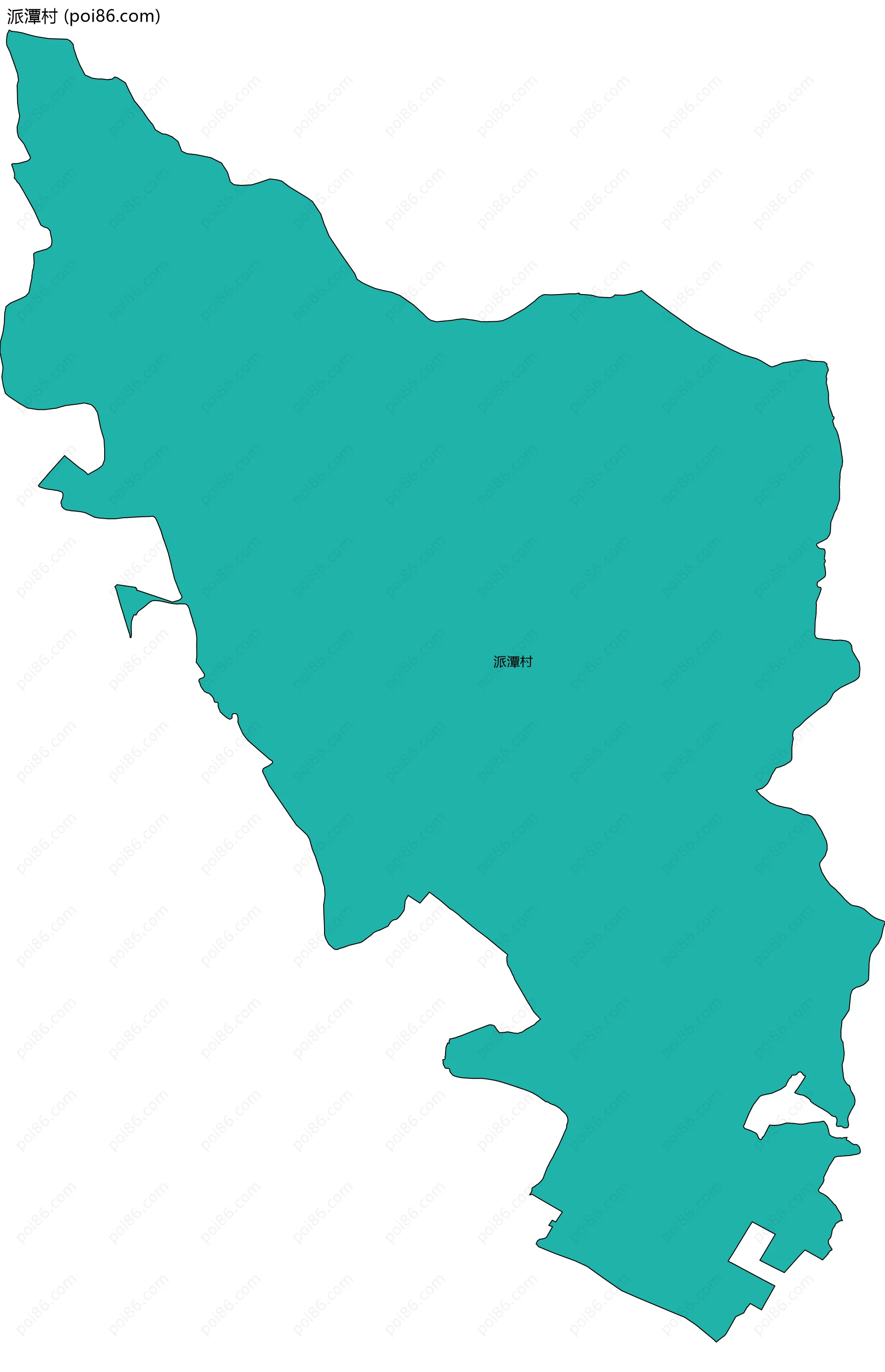 派潭村边界地图