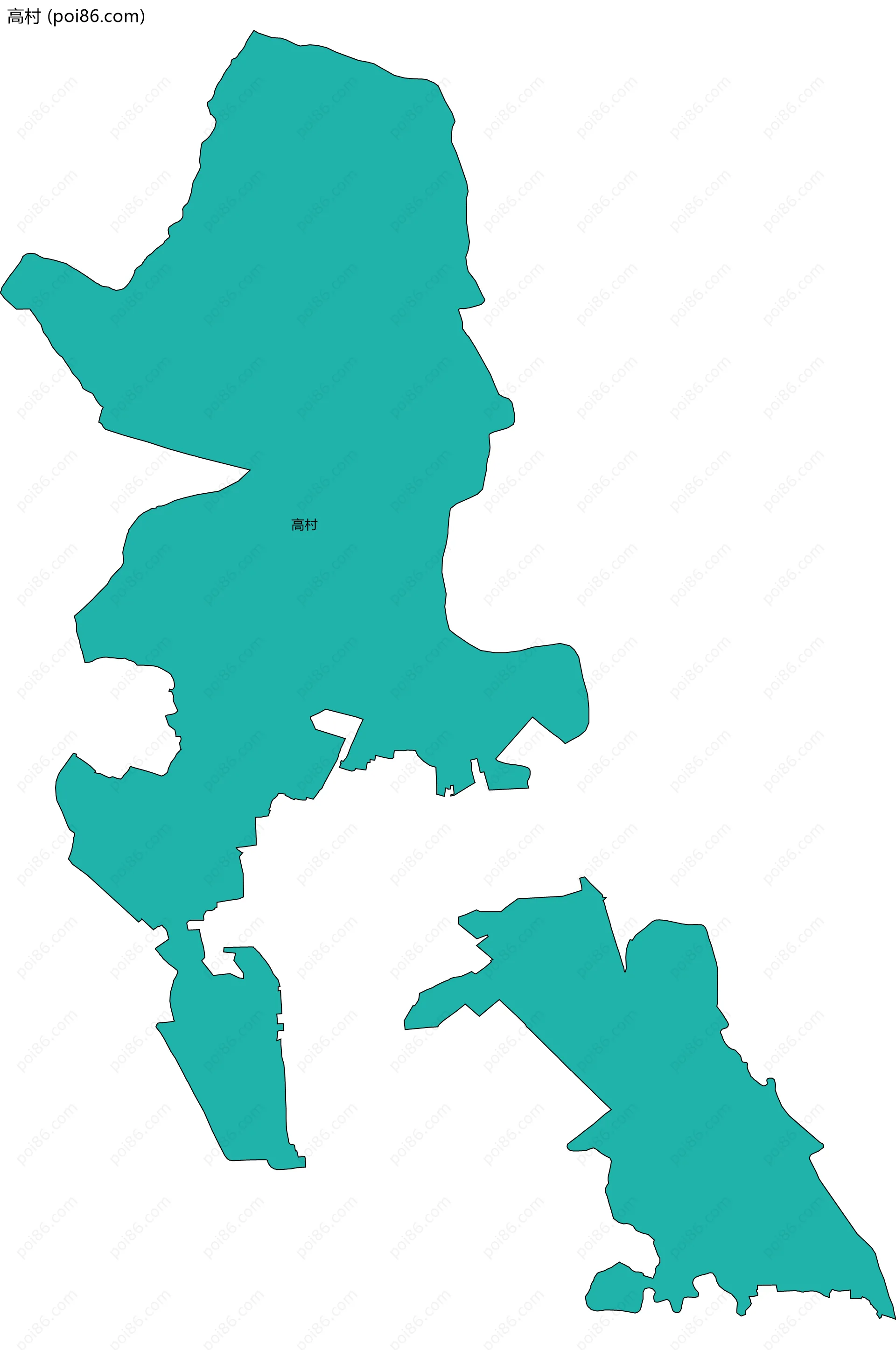 高村边界地图