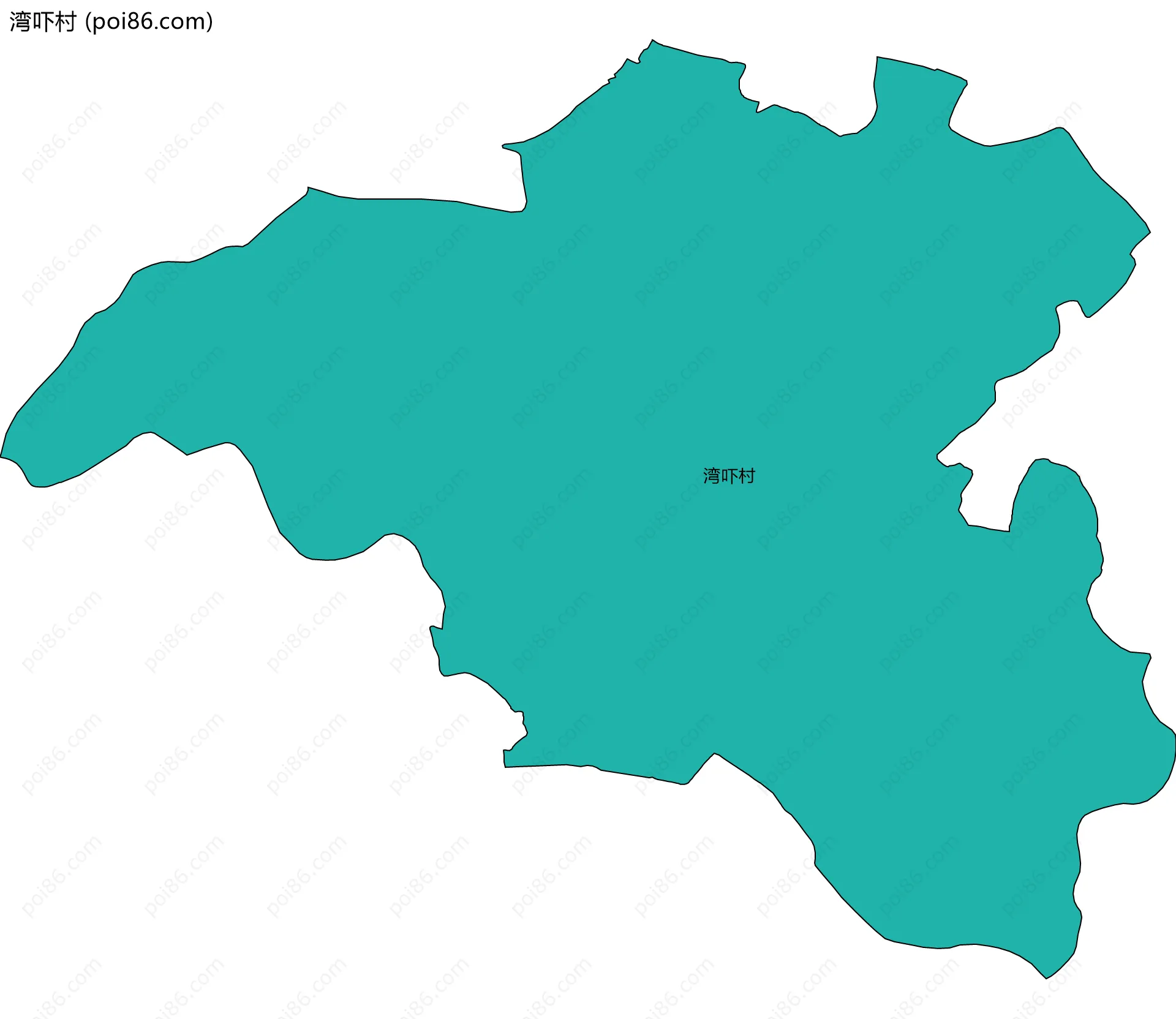 湾吓村边界地图