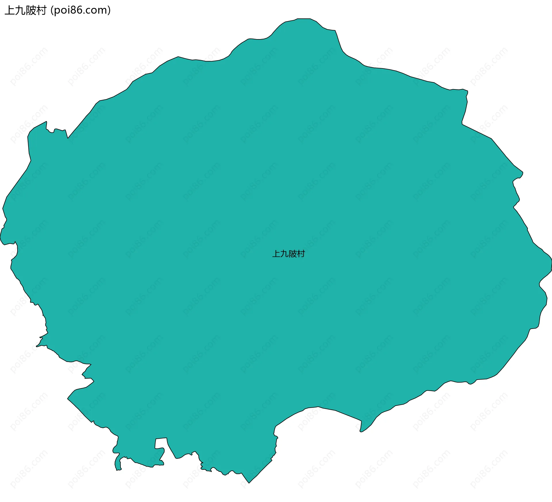 上九陂村边界地图