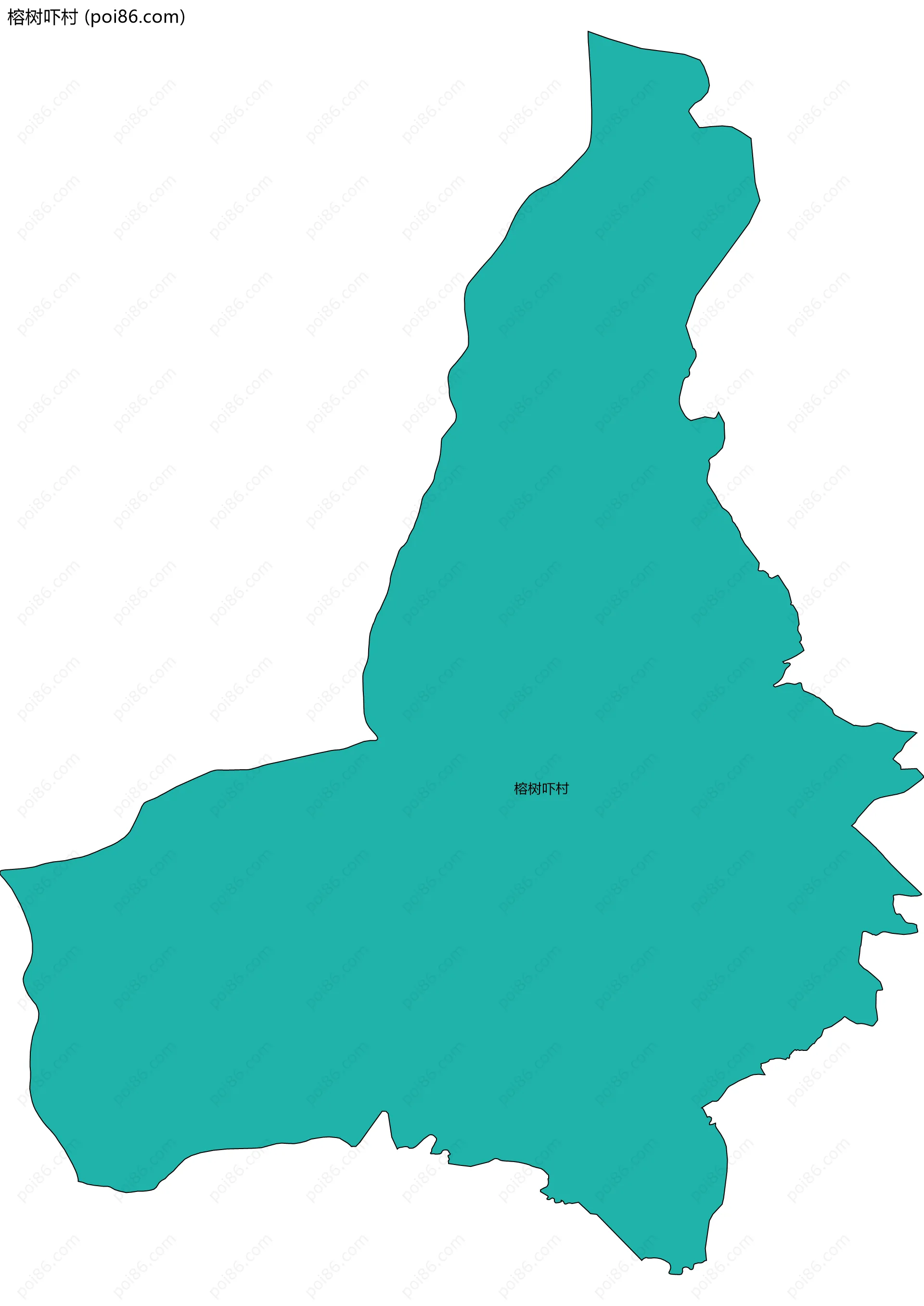 榕树吓村边界地图