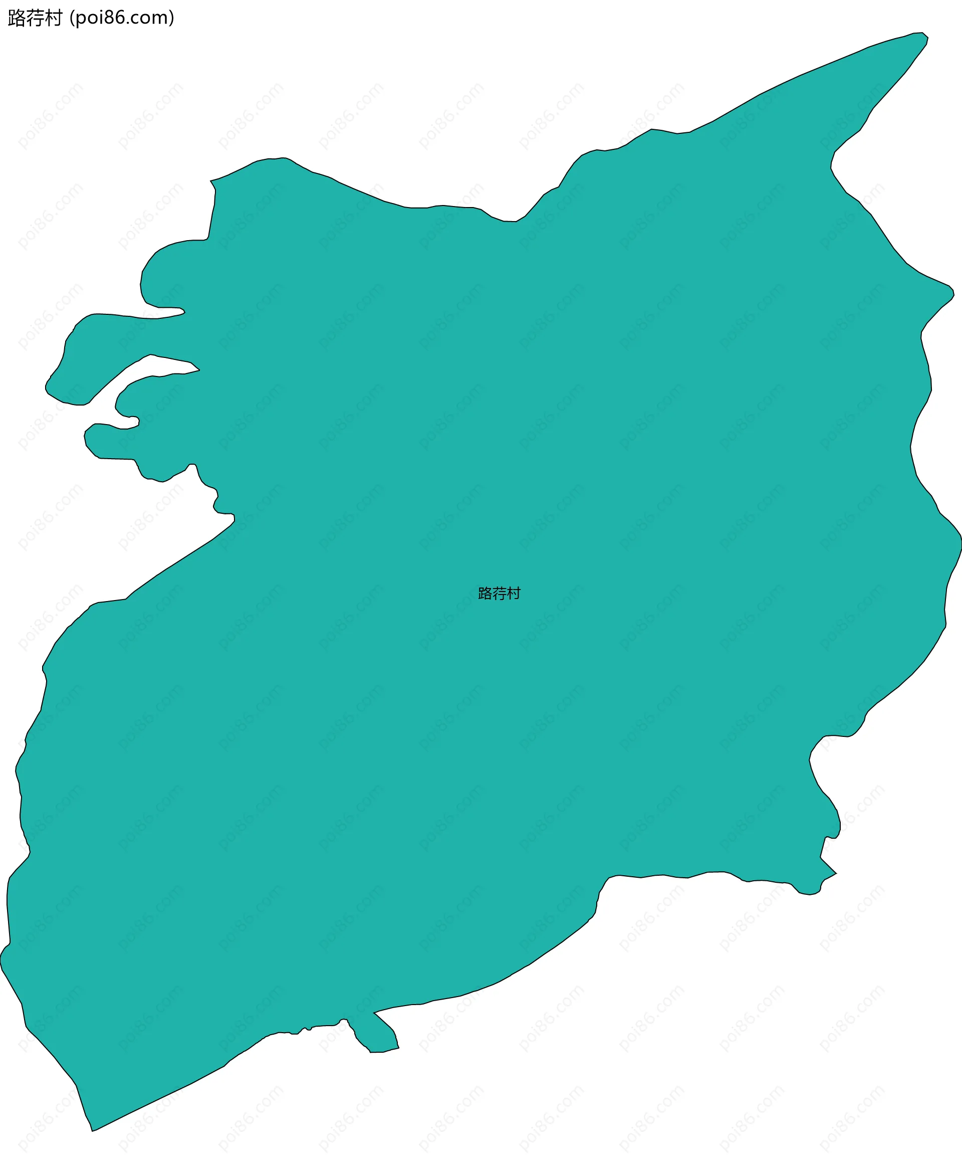 路荇村边界地图