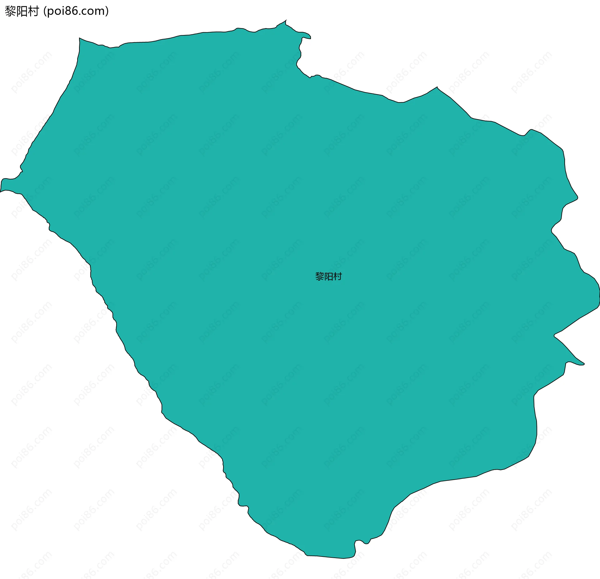 黎阳村边界地图