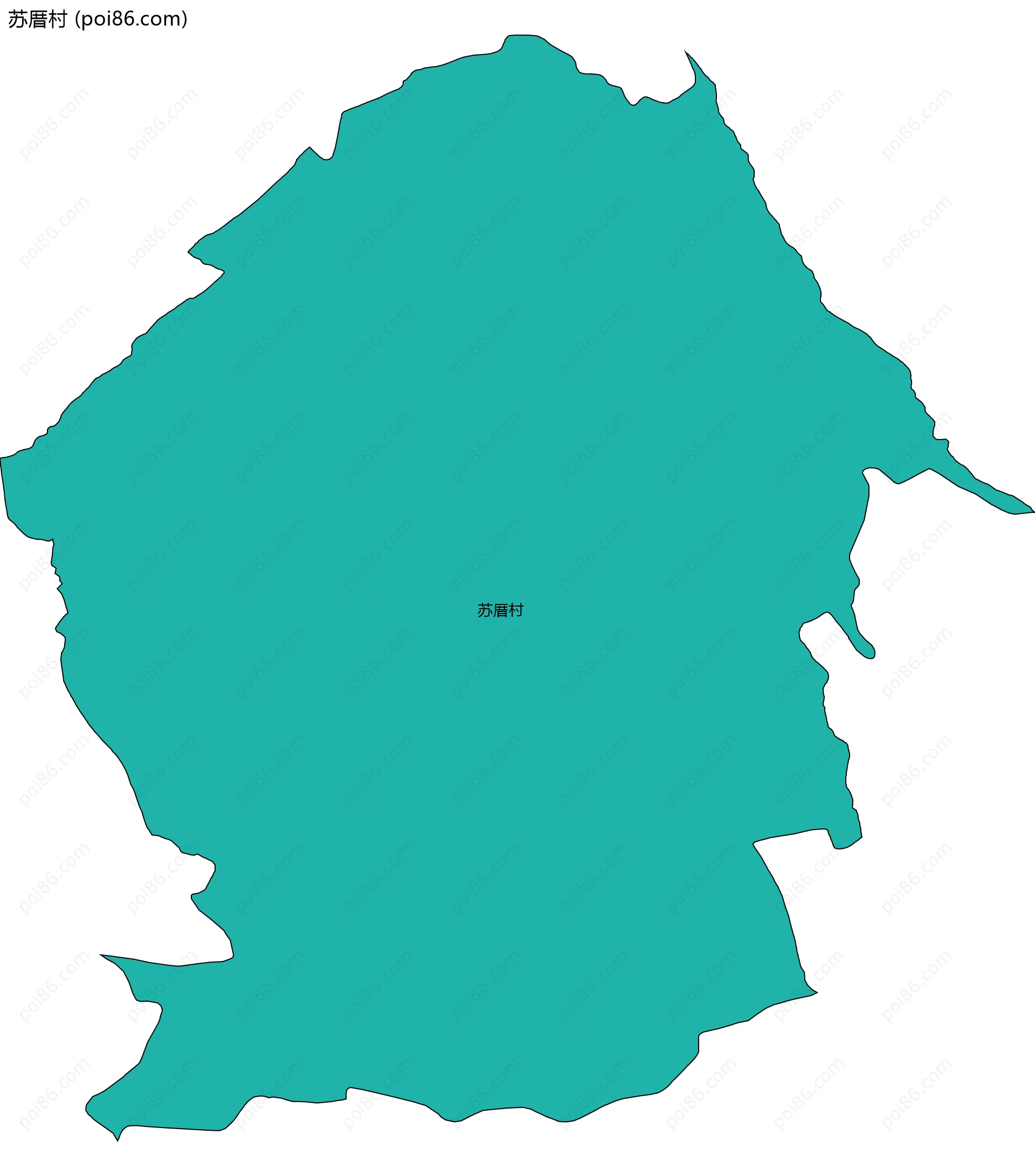 苏厝村边界地图