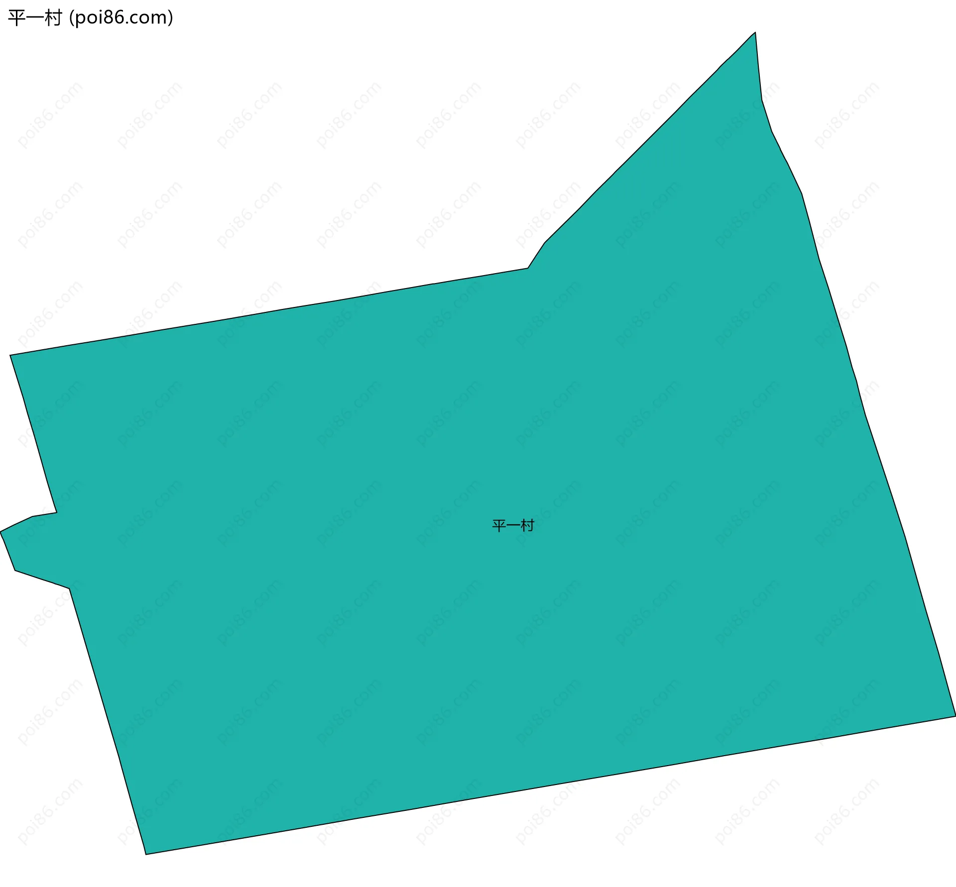 平一村边界地图