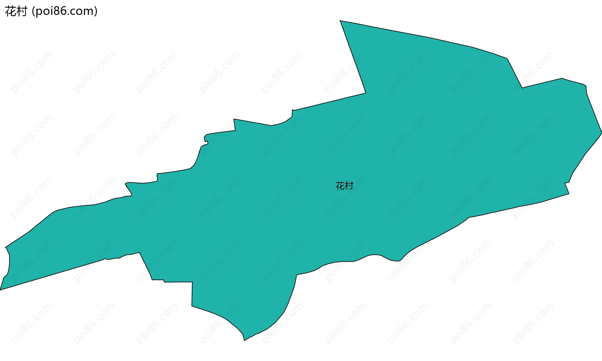 花村边界地图