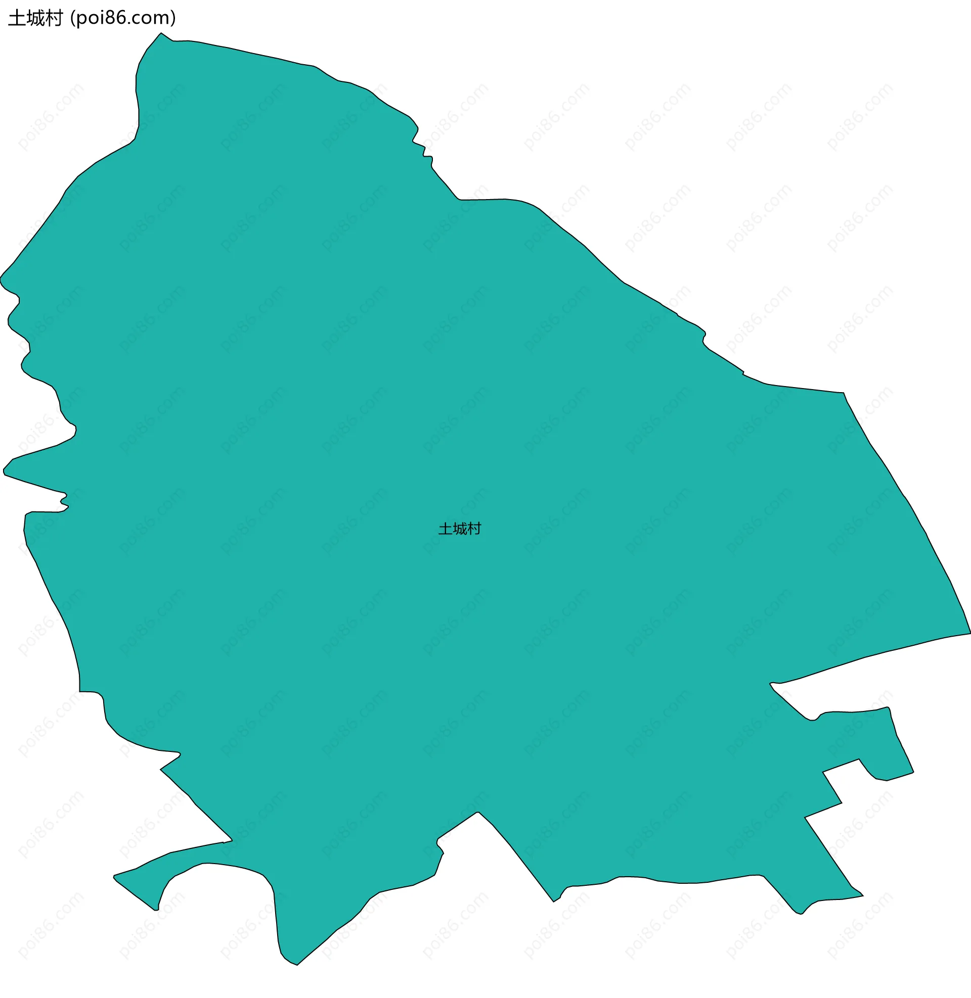 土城村边界地图