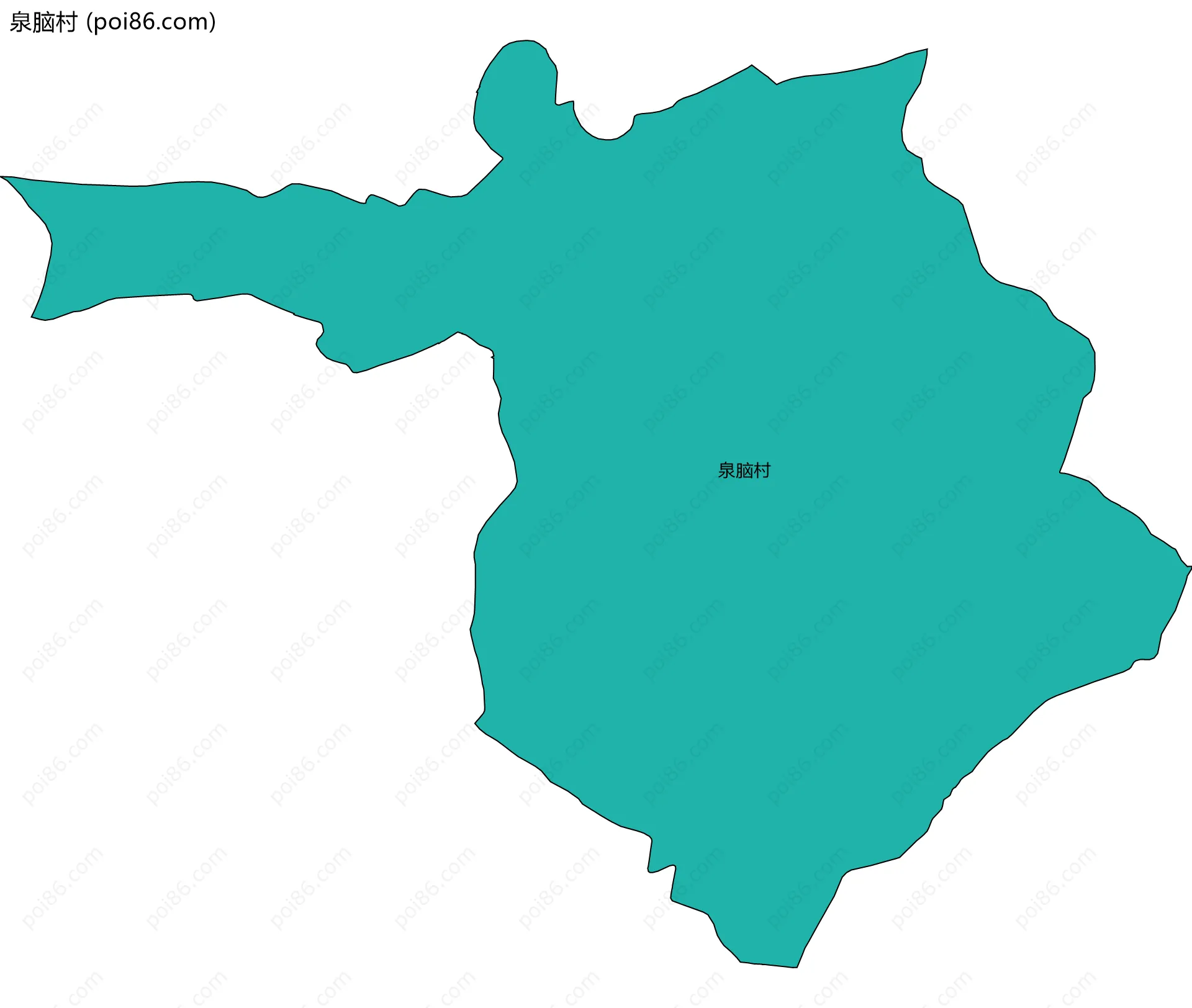 泉脑村边界地图