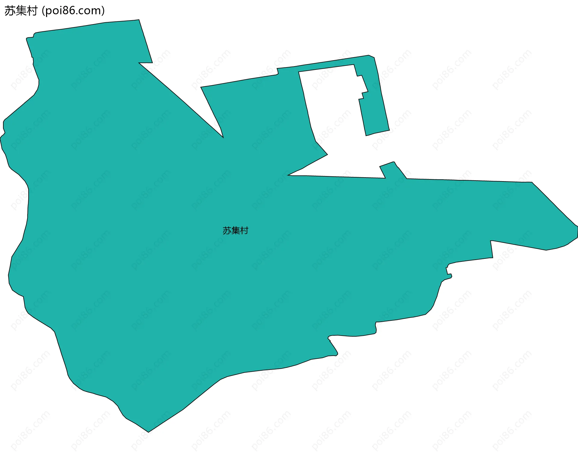 苏集村边界地图