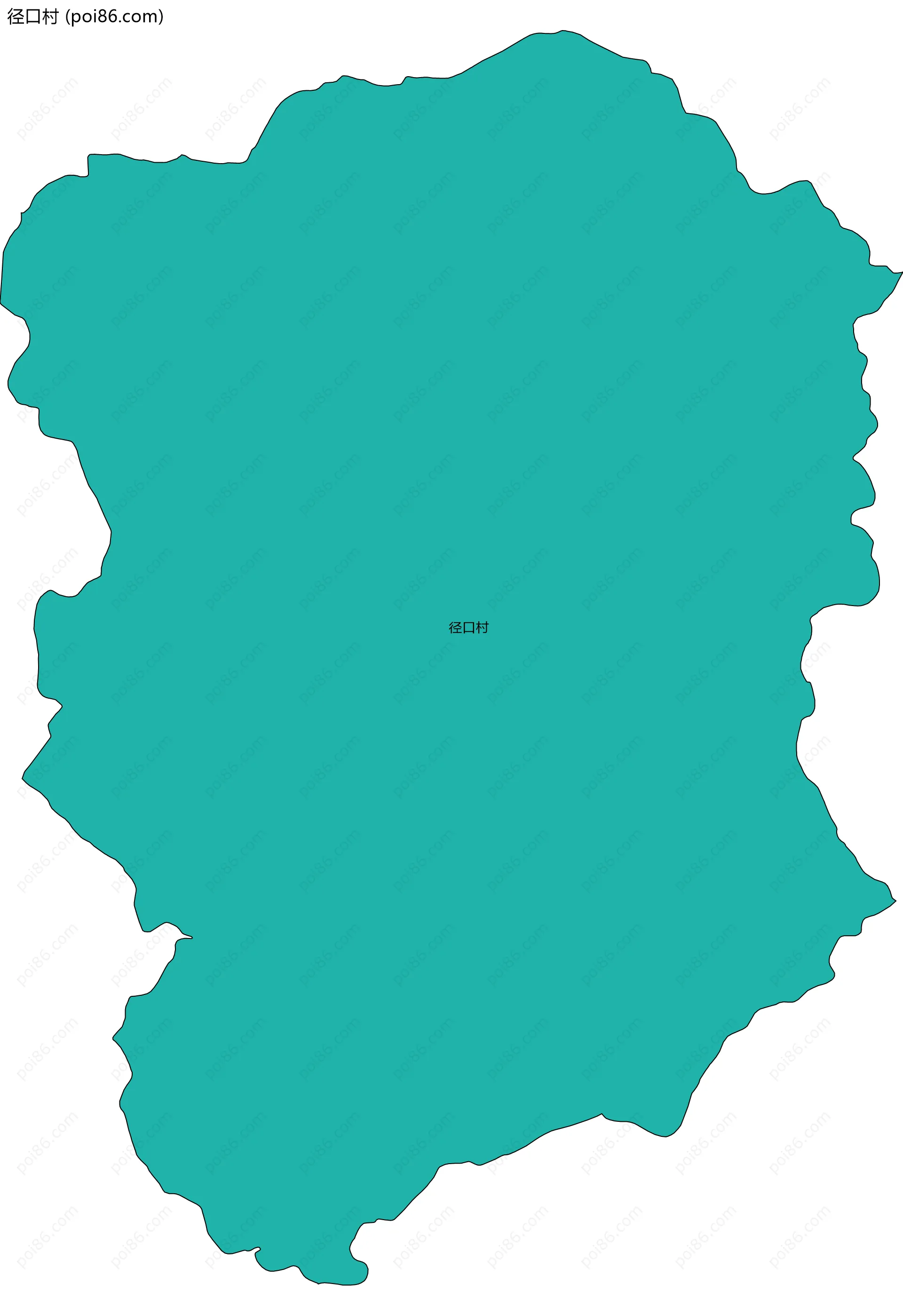 径口村边界地图