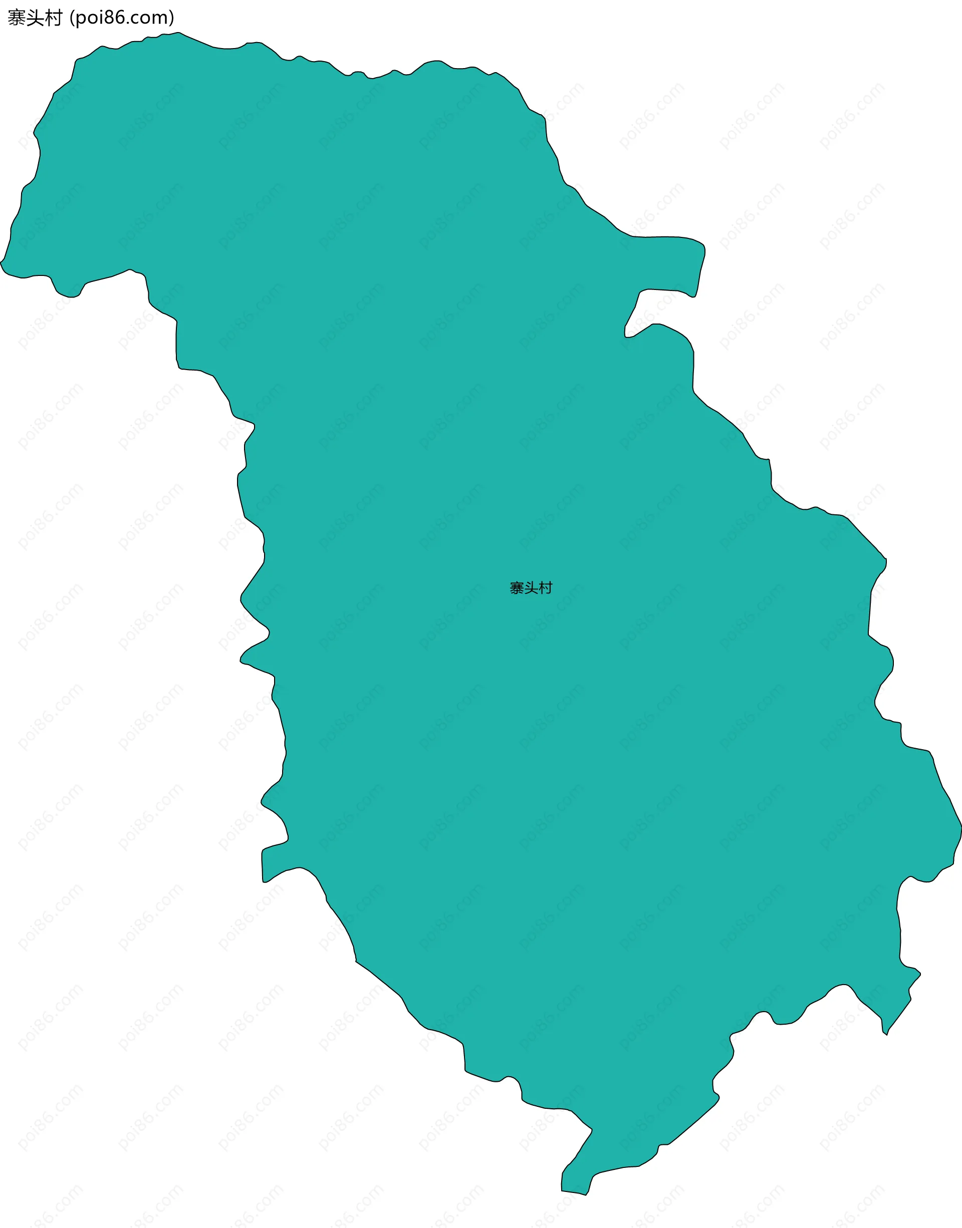 寨头村边界地图