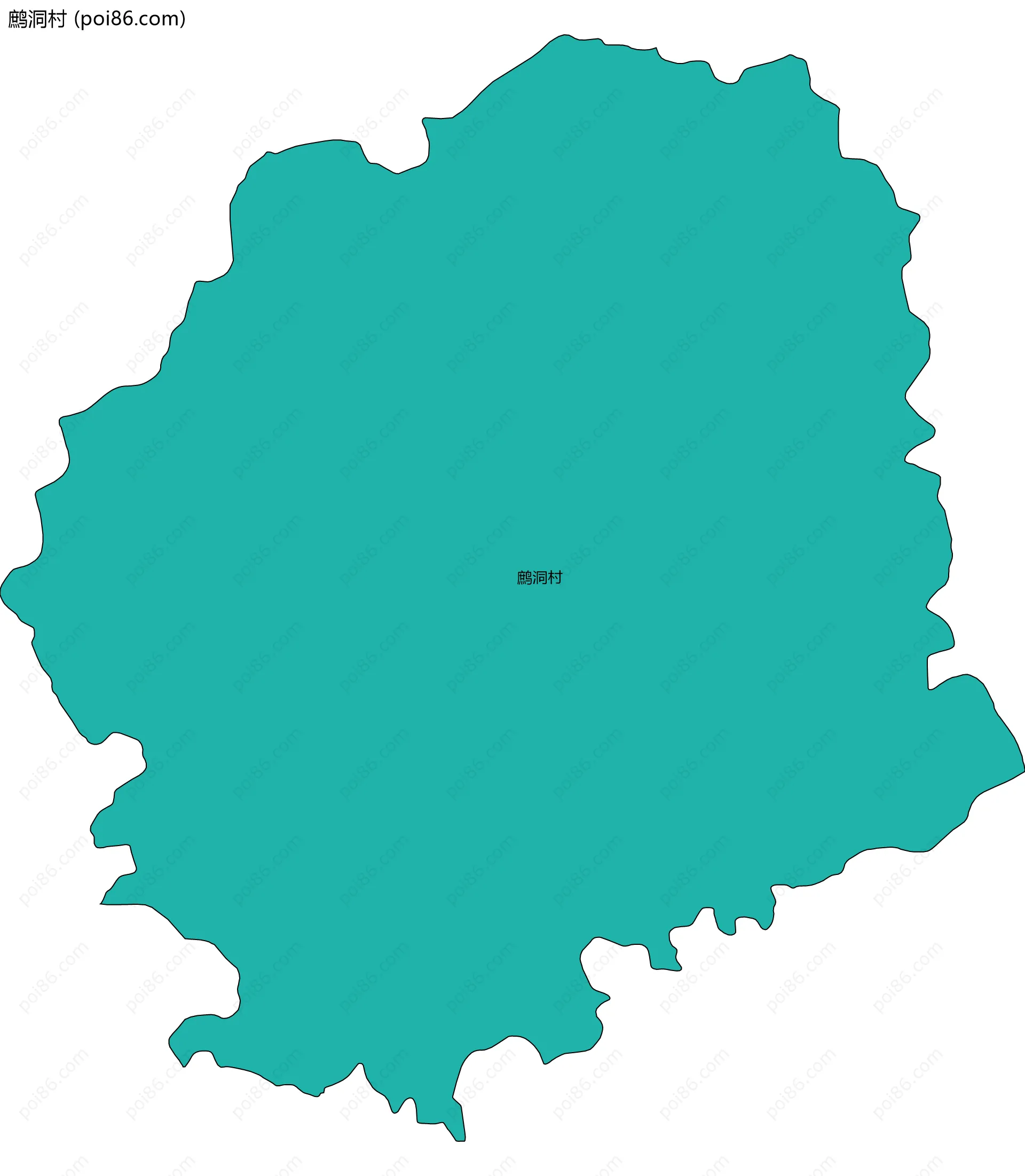 鹧洞村边界地图