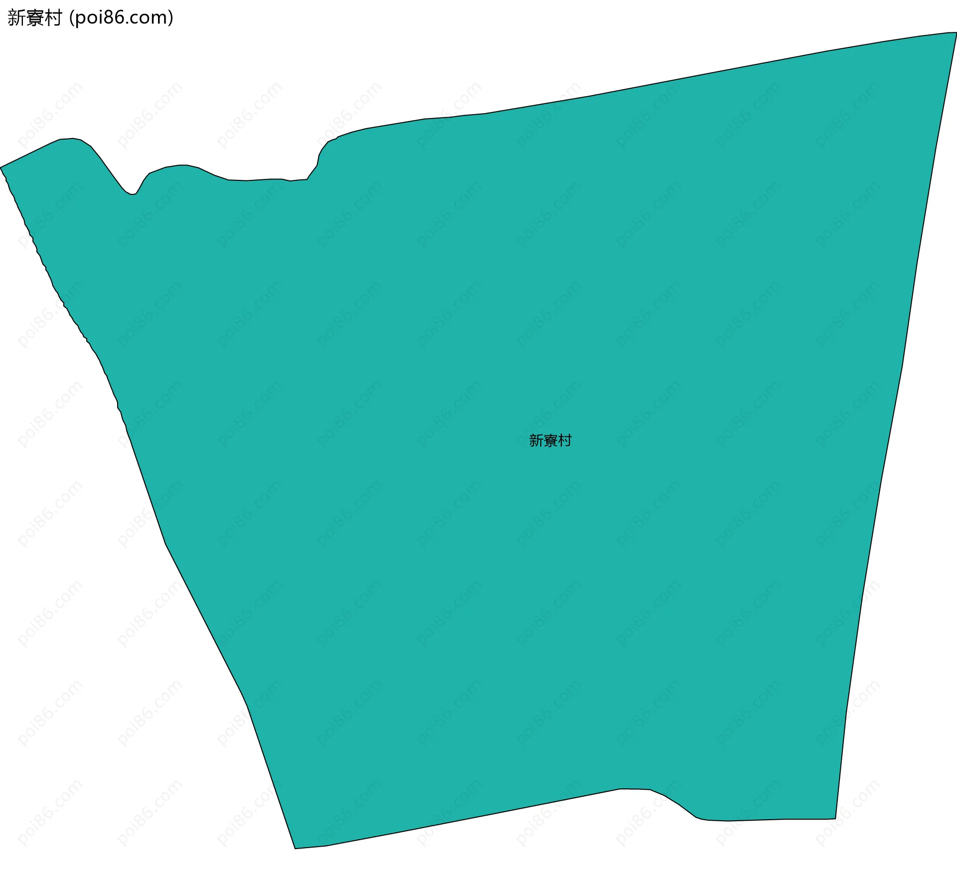 新寮村边界地图