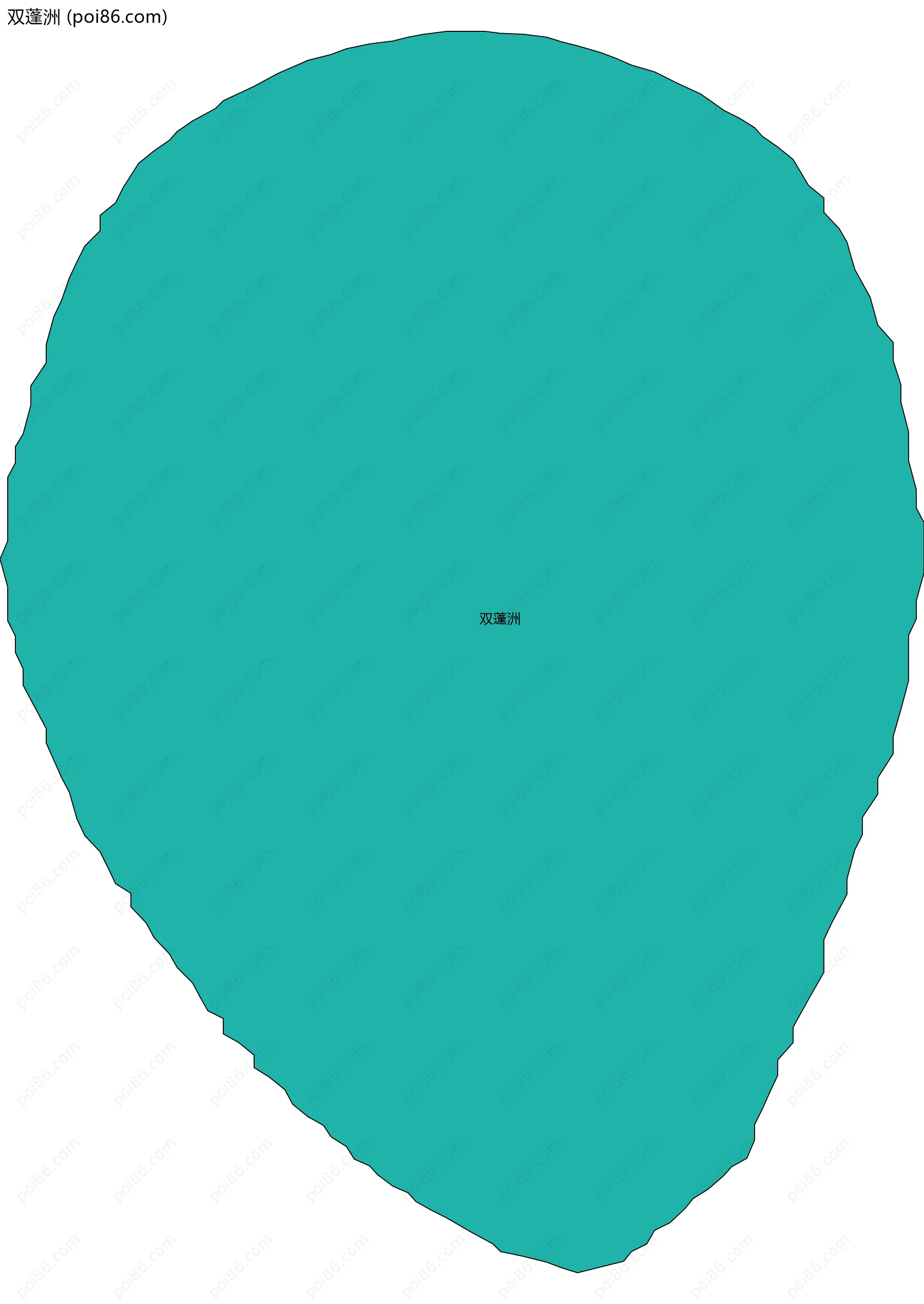 双蓬洲边界地图