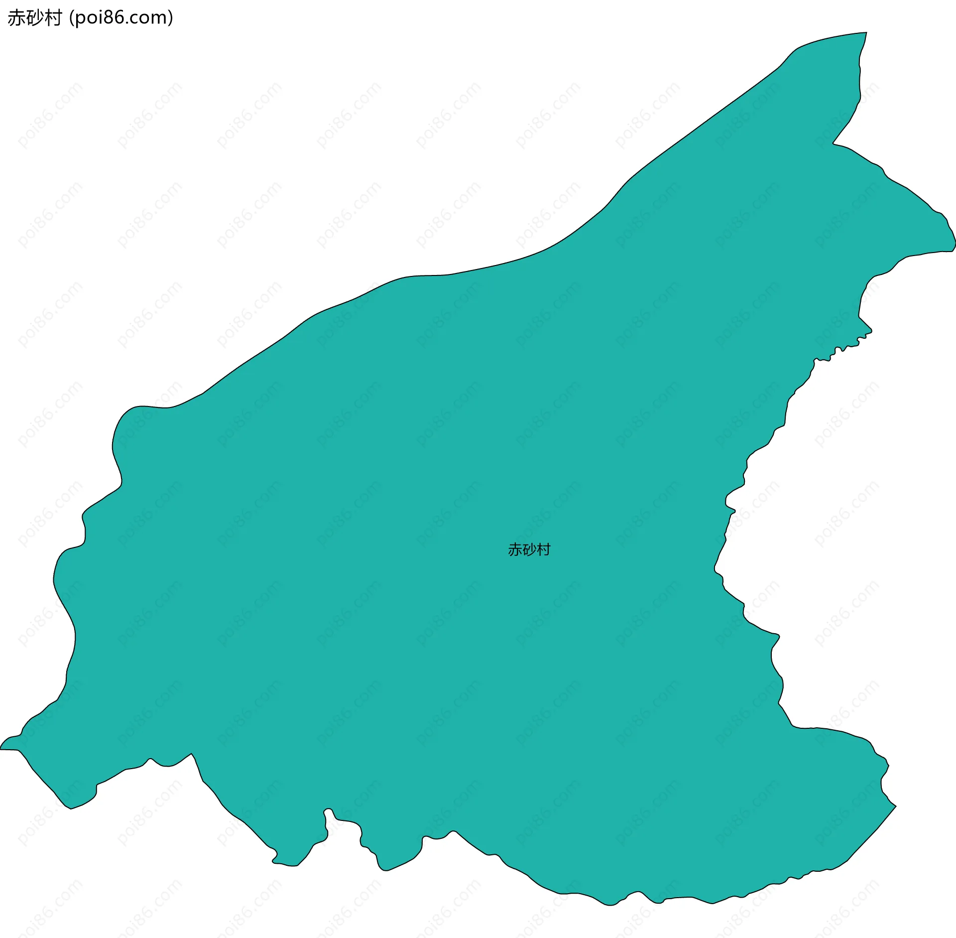 赤砂村边界地图