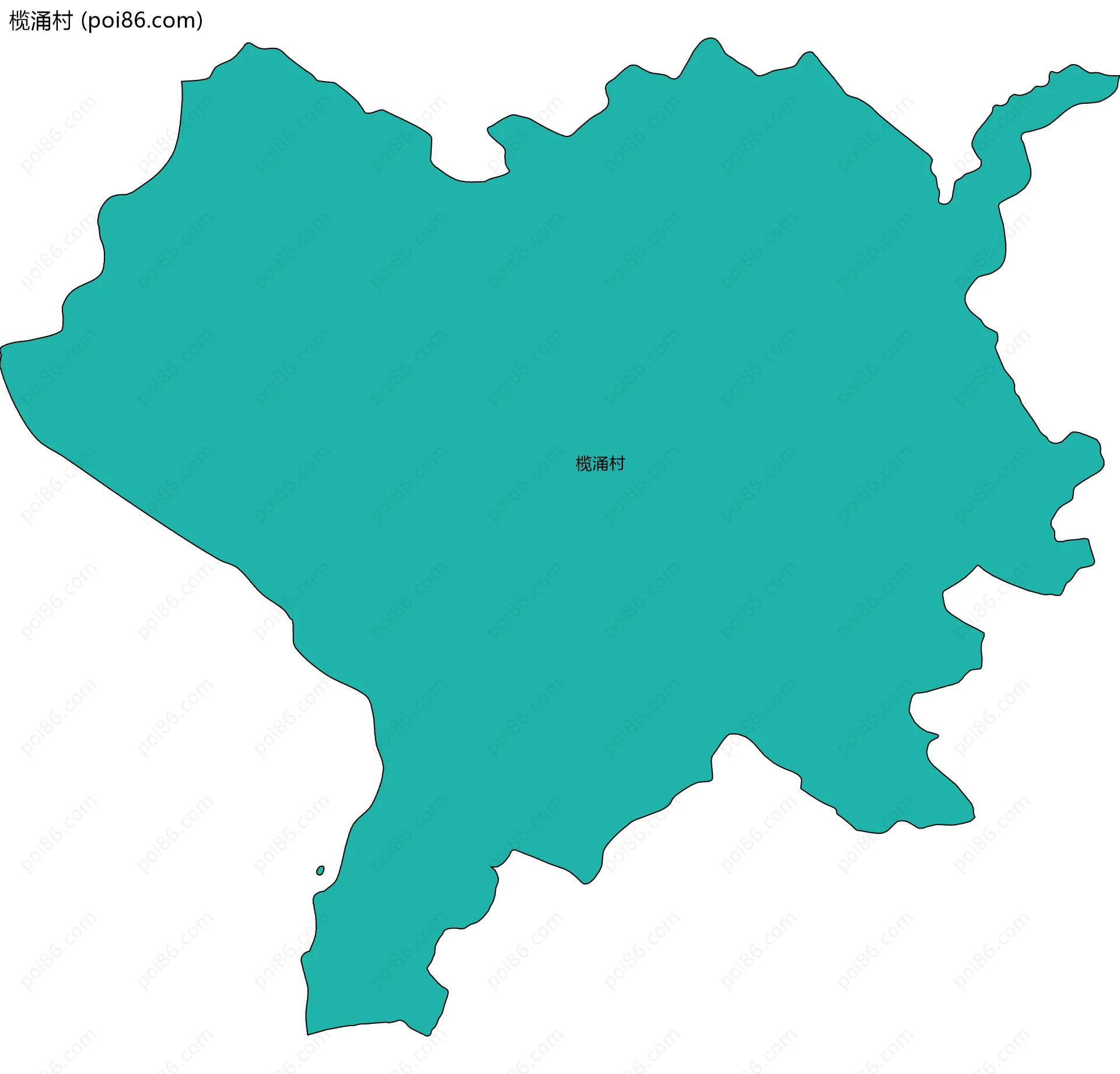 榄涌村边界地图