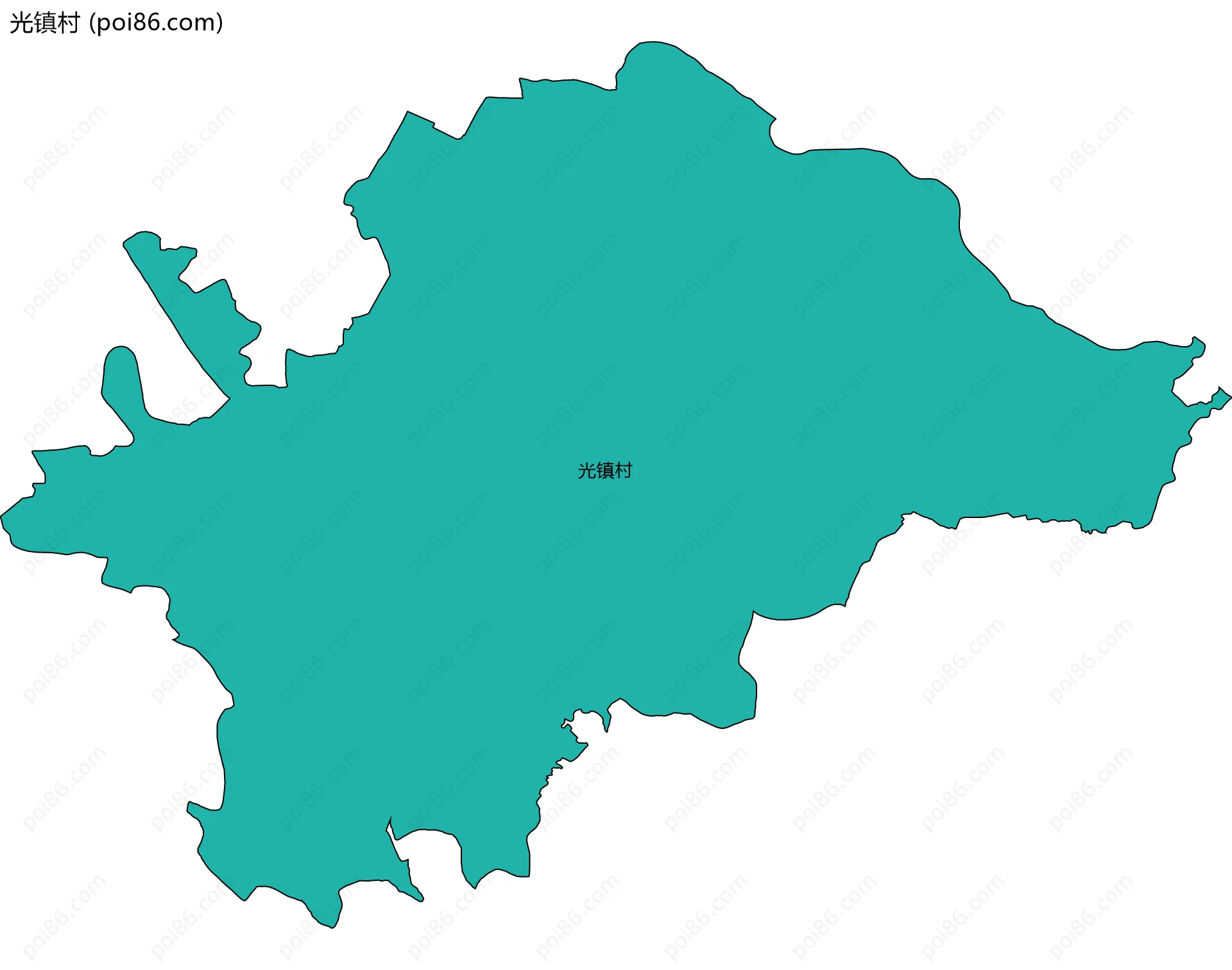 光镇村边界地图