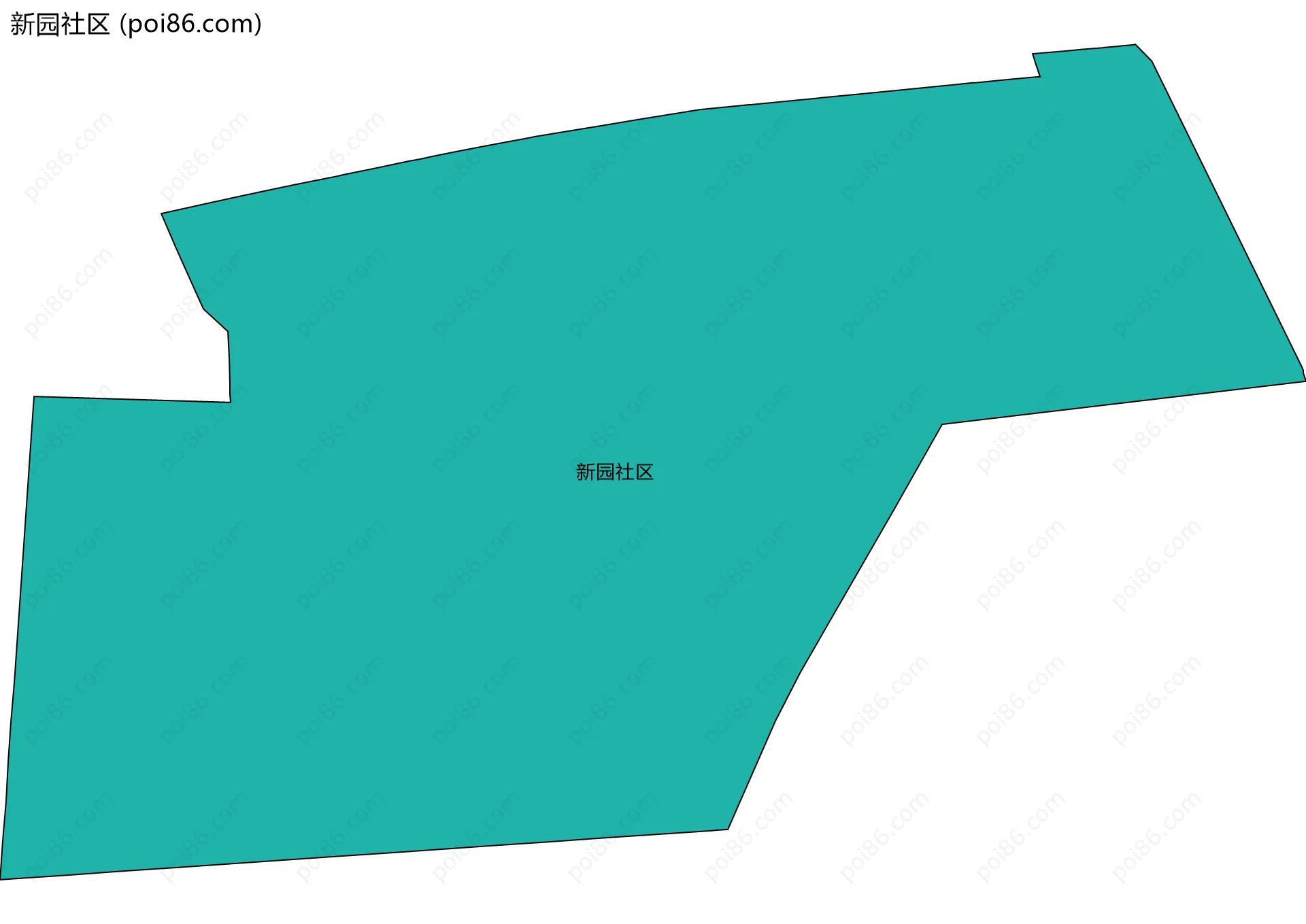 新园社区边界地图