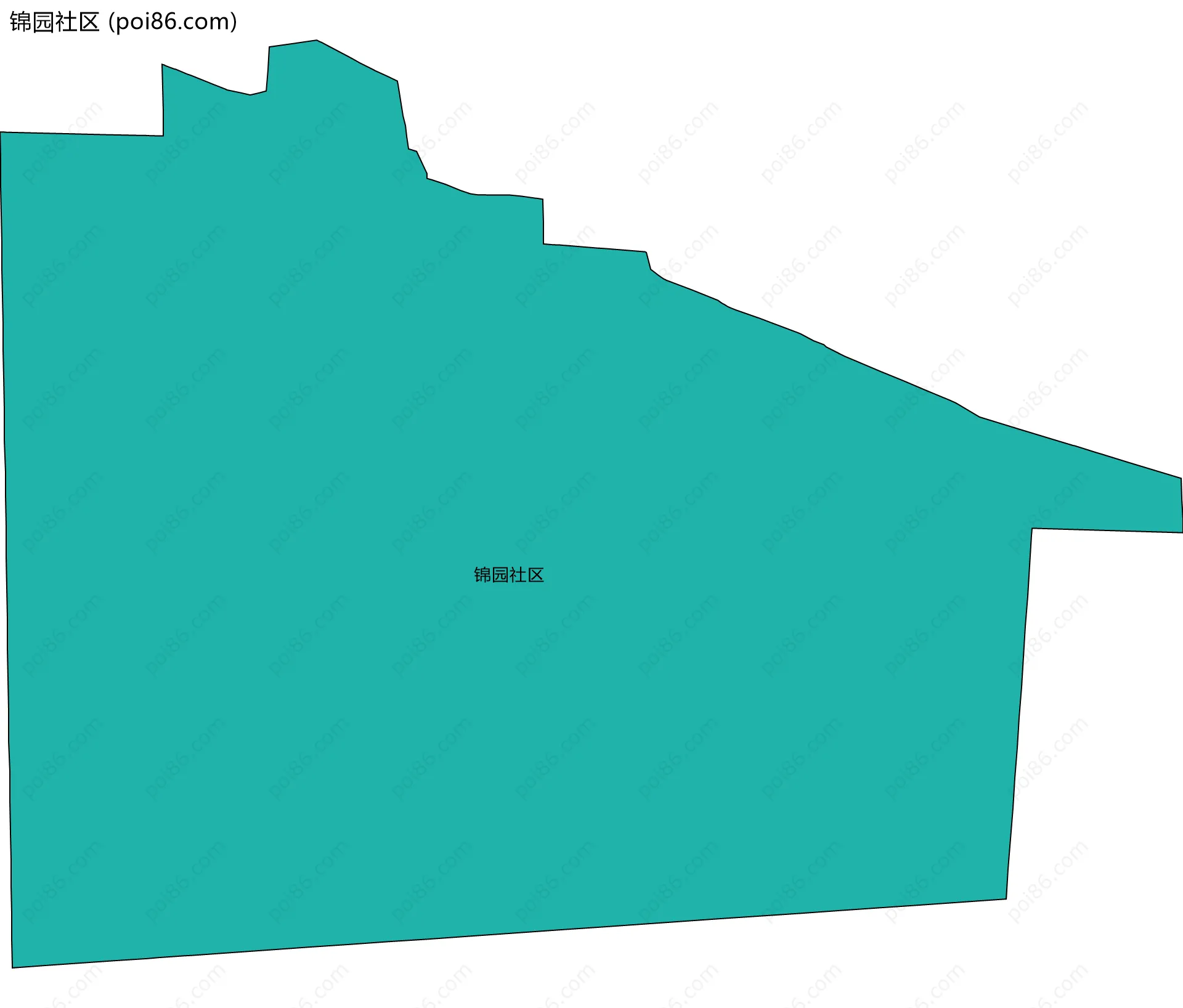 锦园社区边界地图