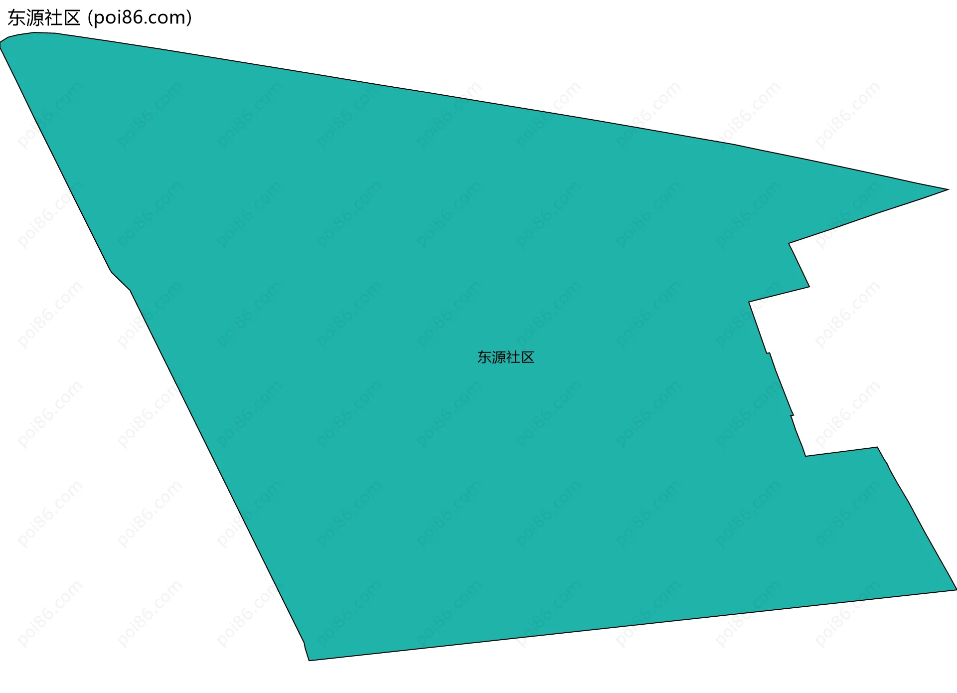 东源社区边界地图