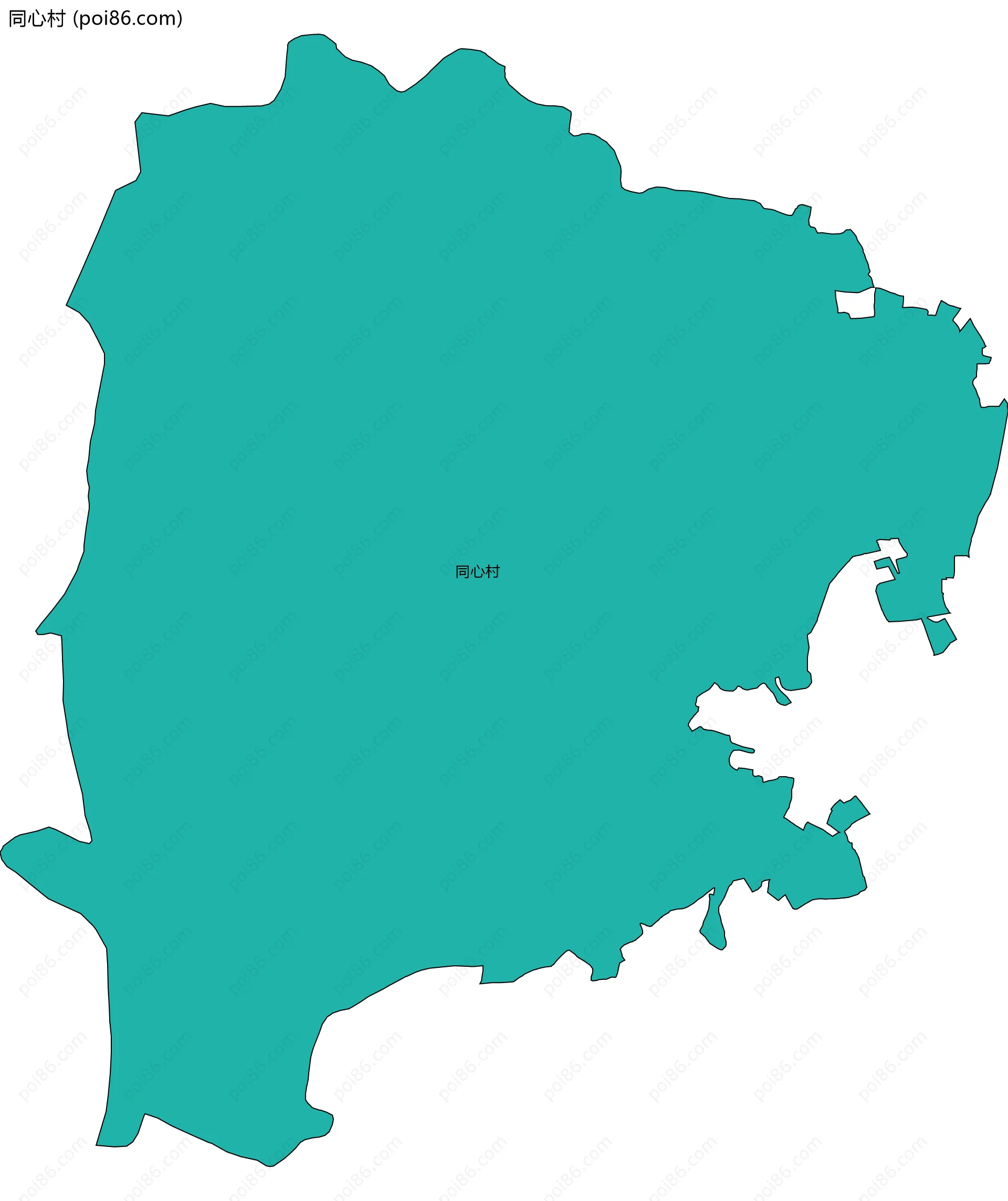 同心村边界地图