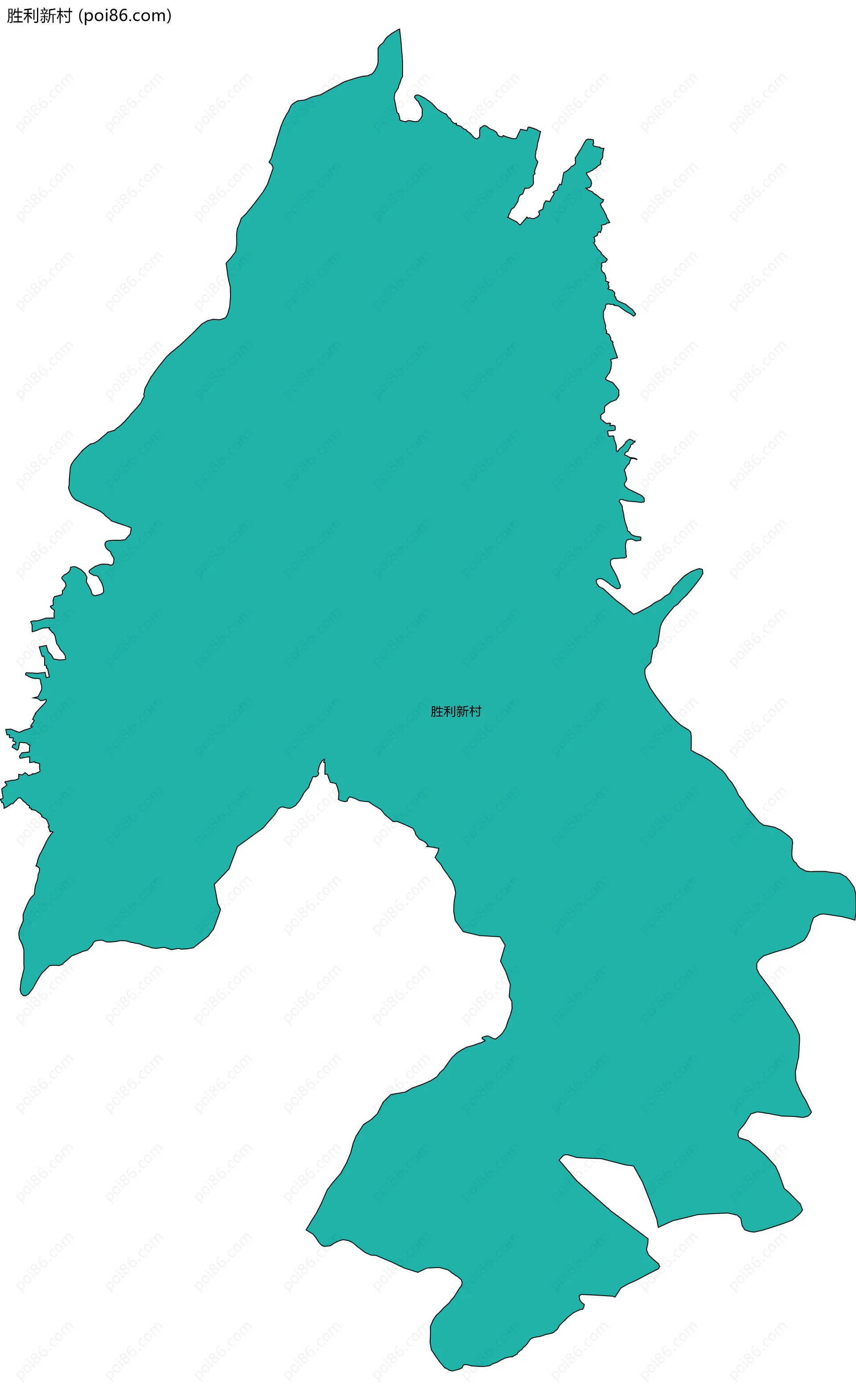 胜利新村边界地图