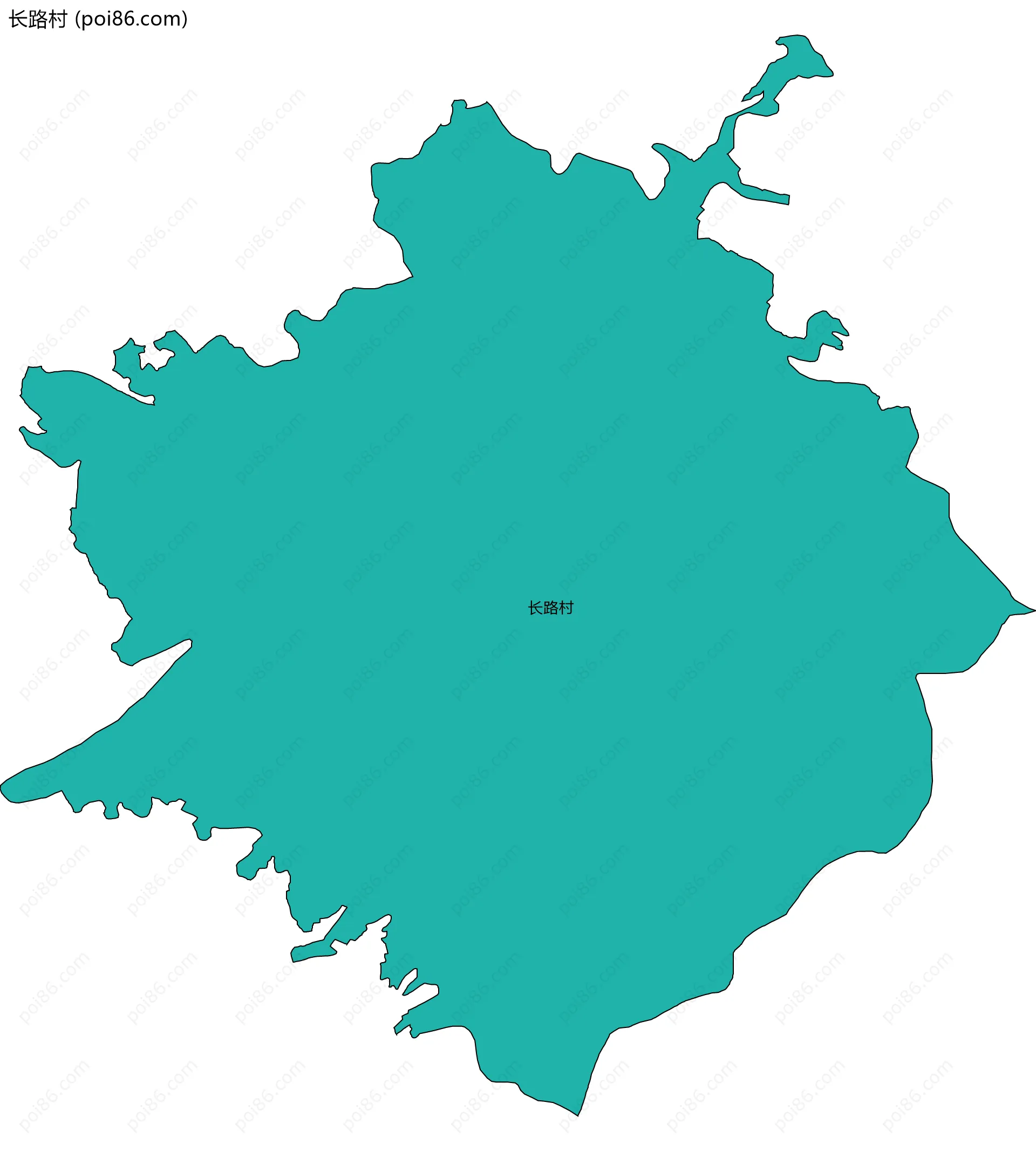 长路村边界地图