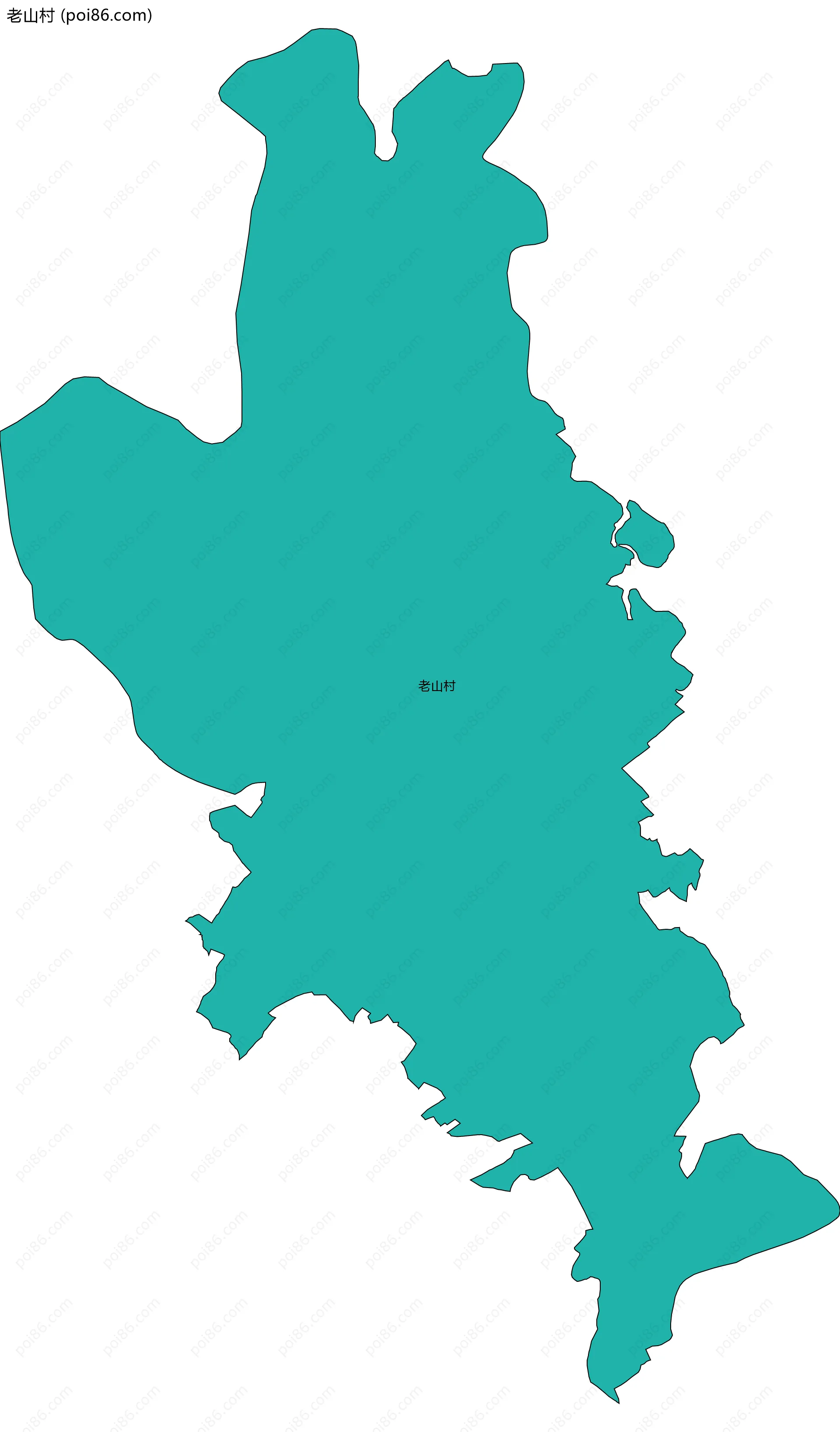 老山村边界地图