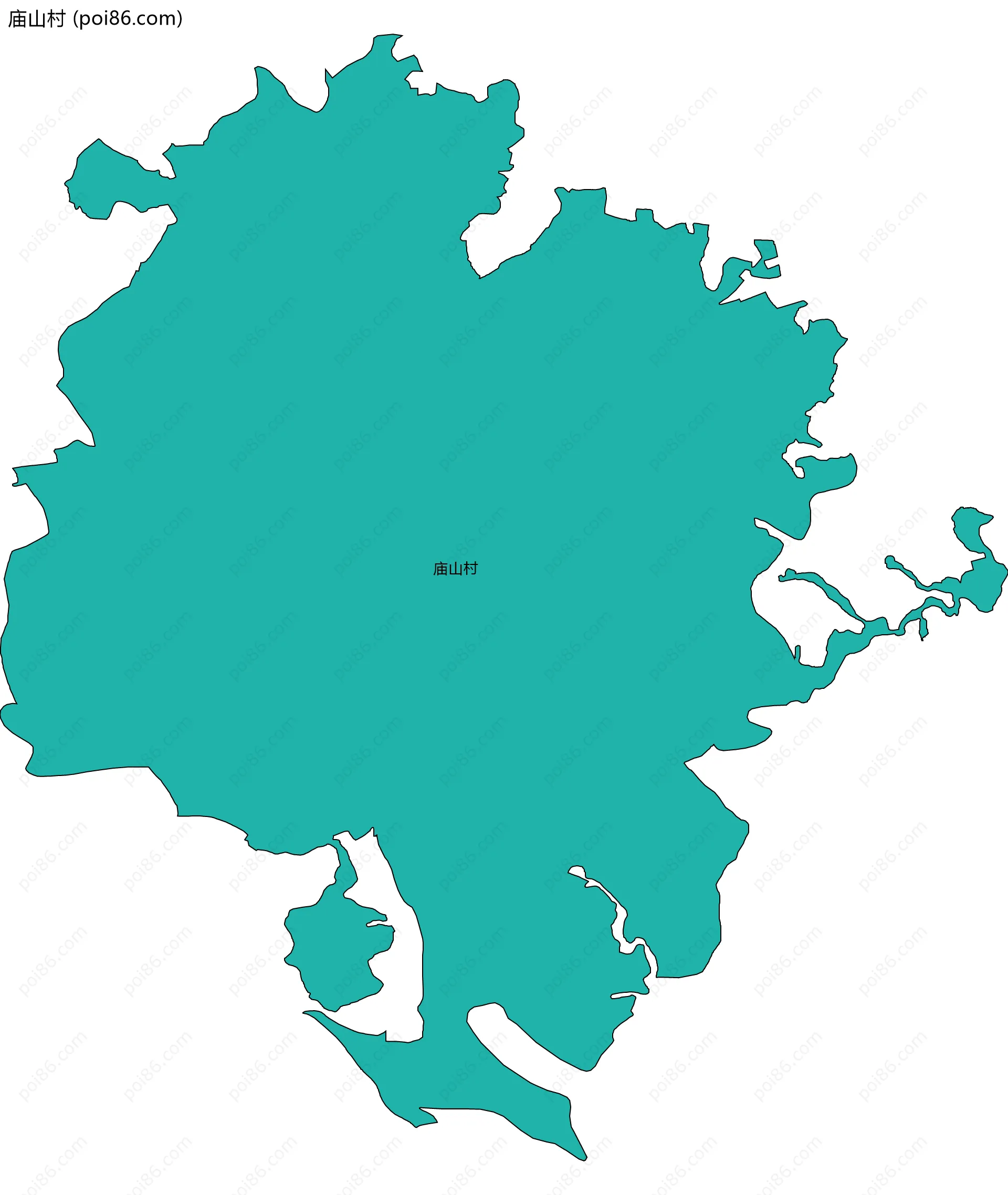 庙山村边界地图