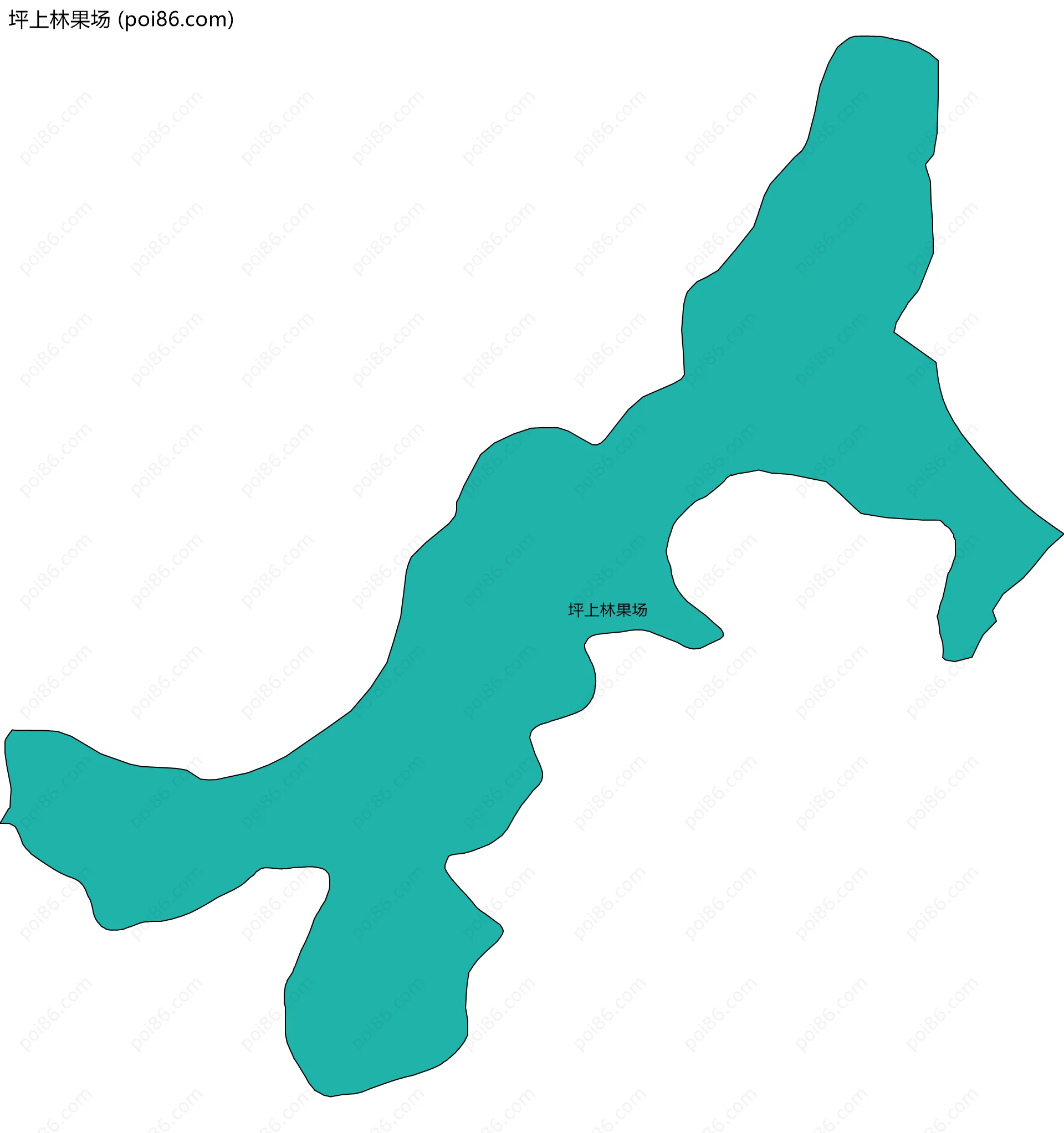 坪上林果场边界地图