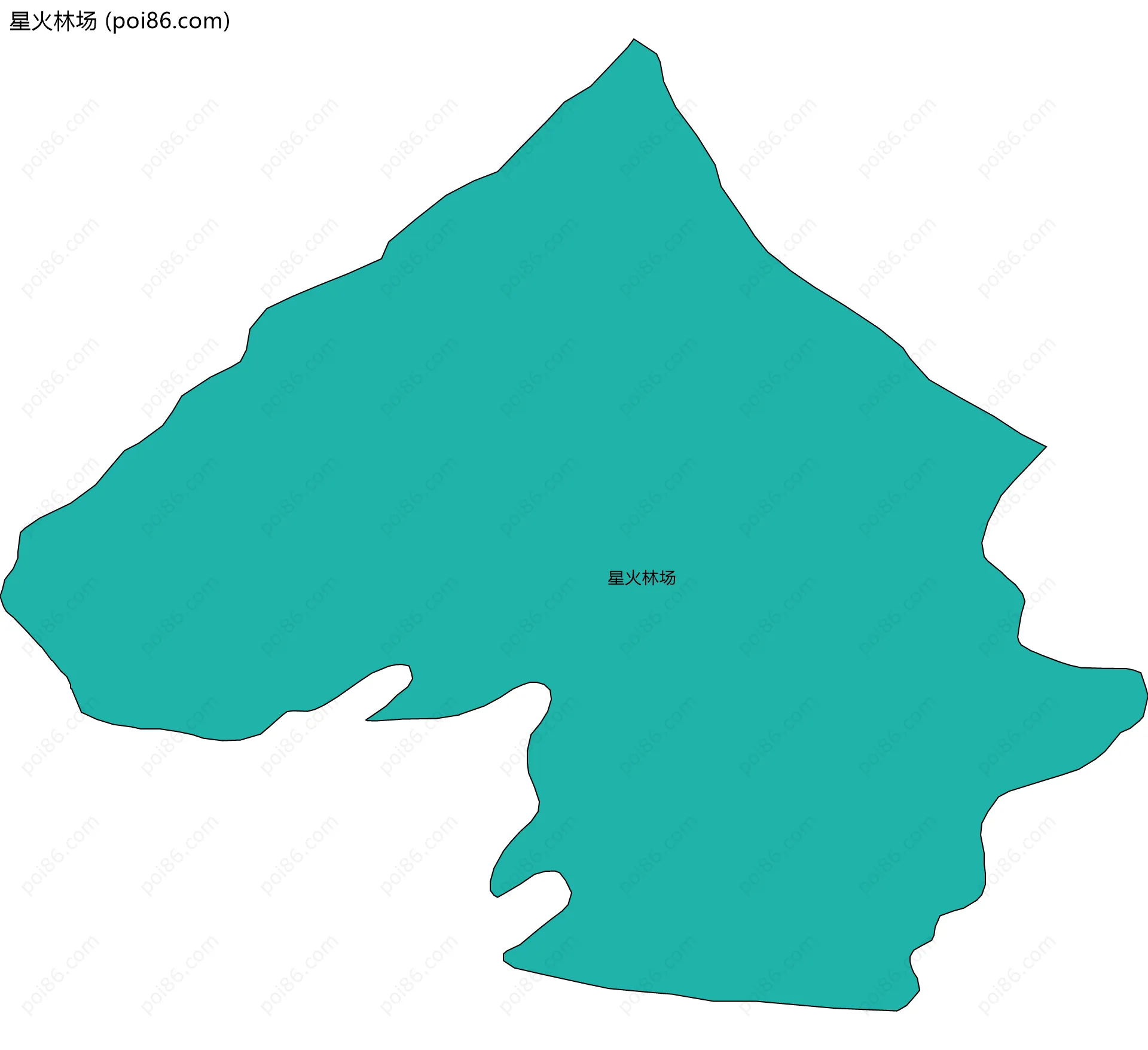 星火林场边界地图