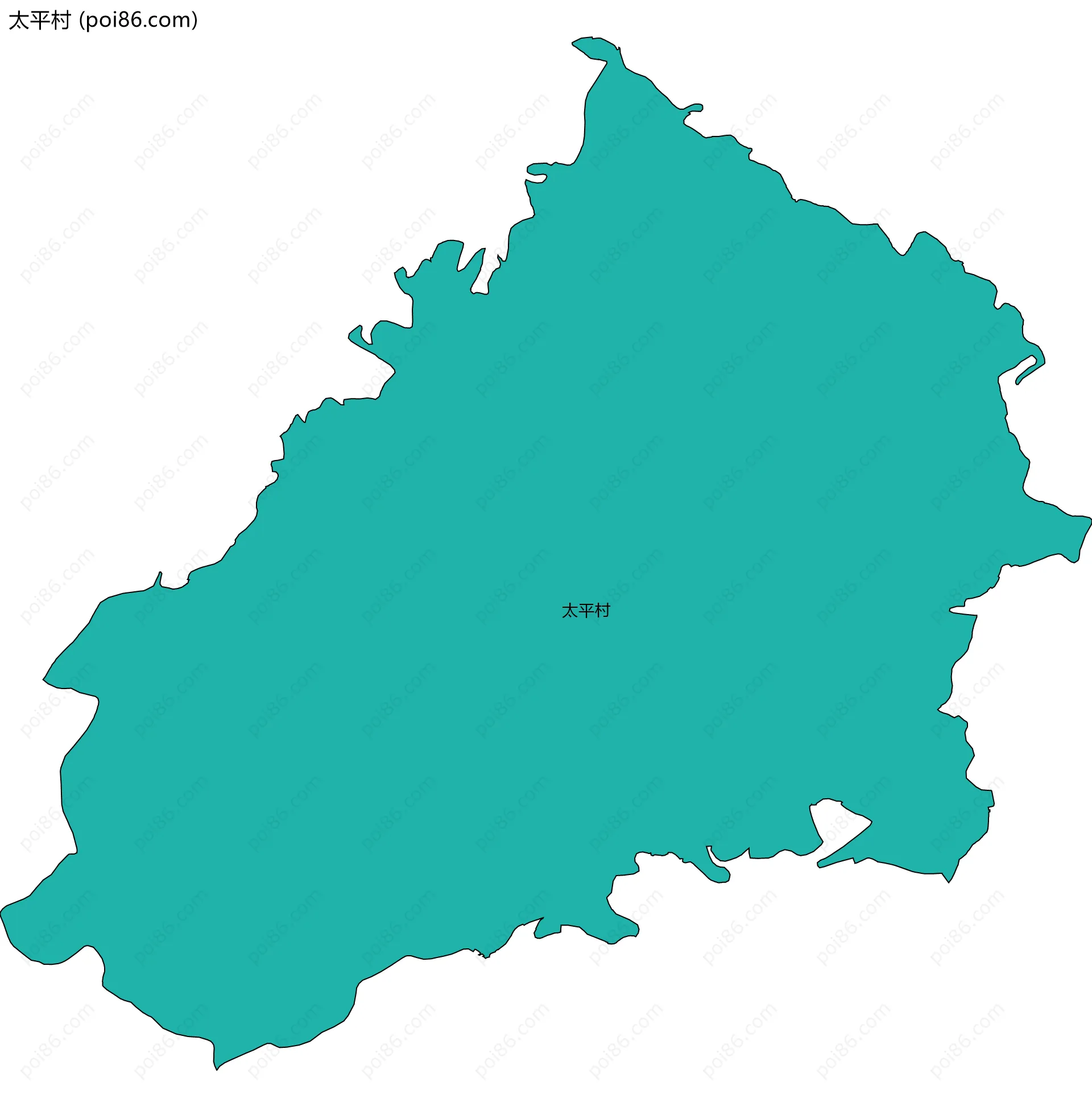 太平村边界地图