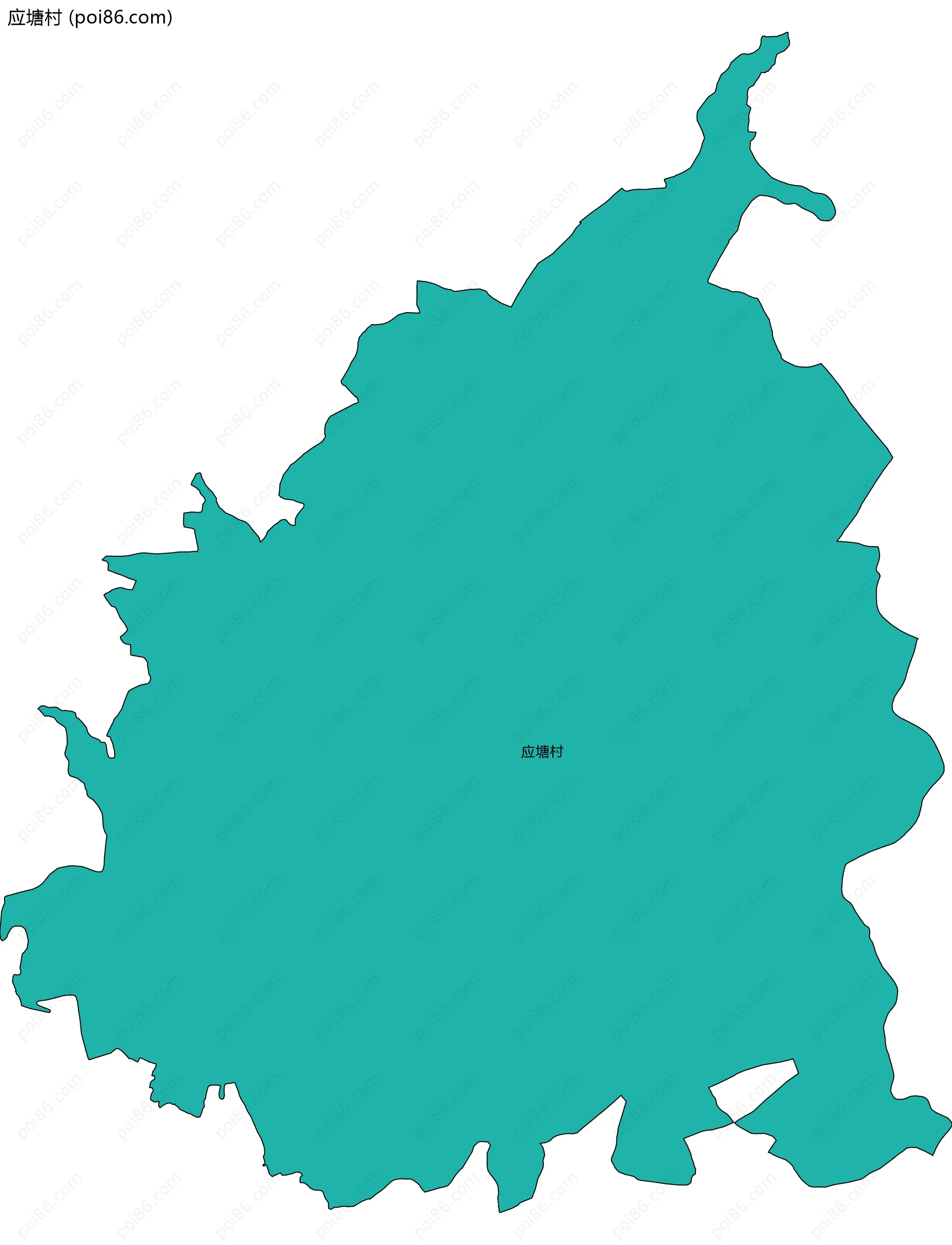 应塘村边界地图