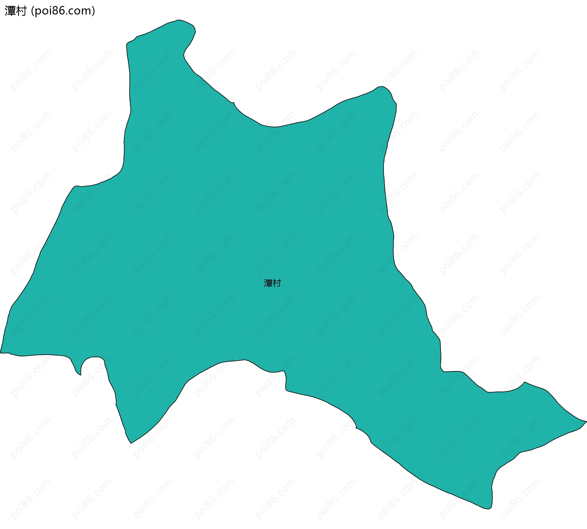 潭村边界地图