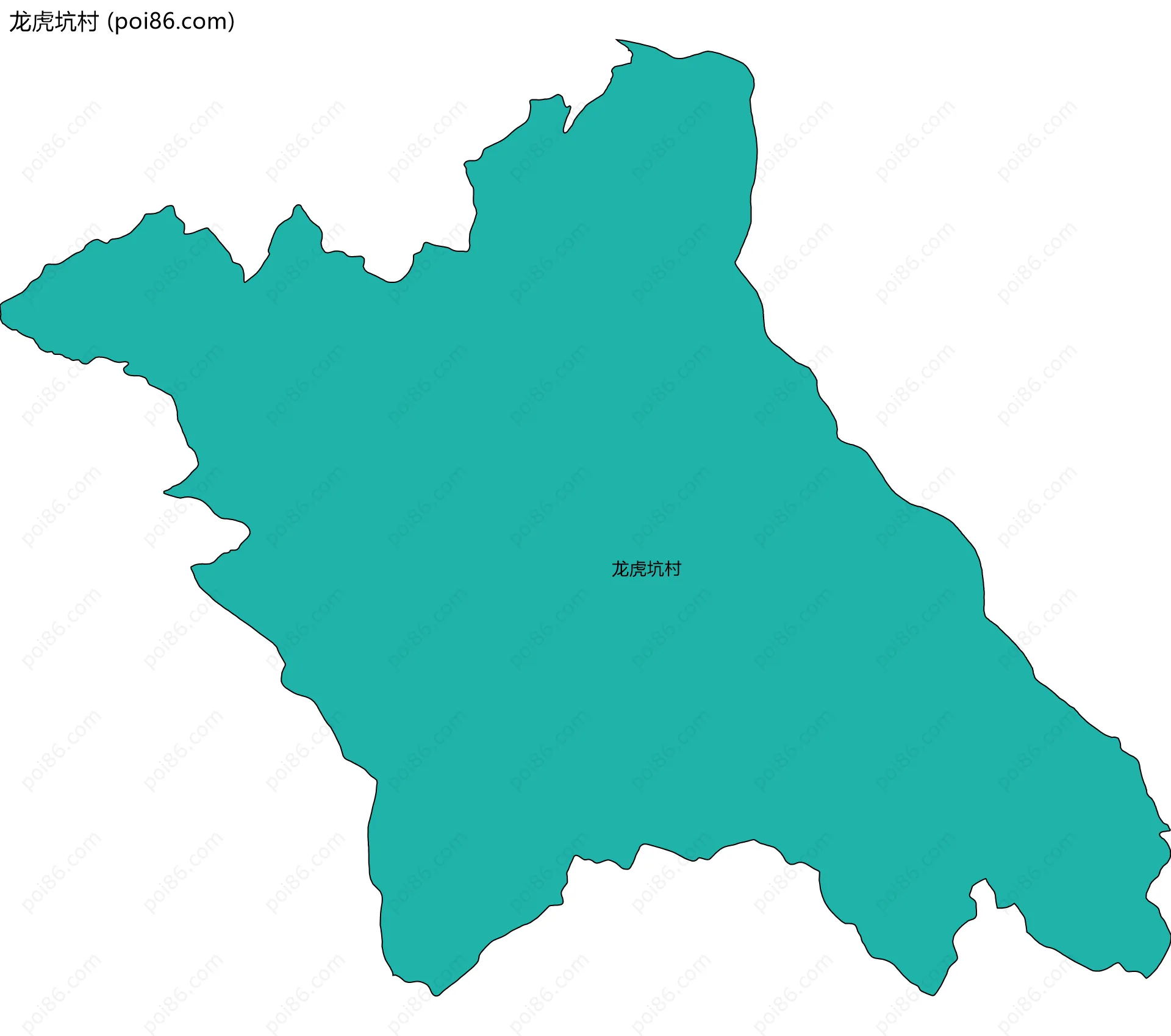 龙虎坑村边界地图