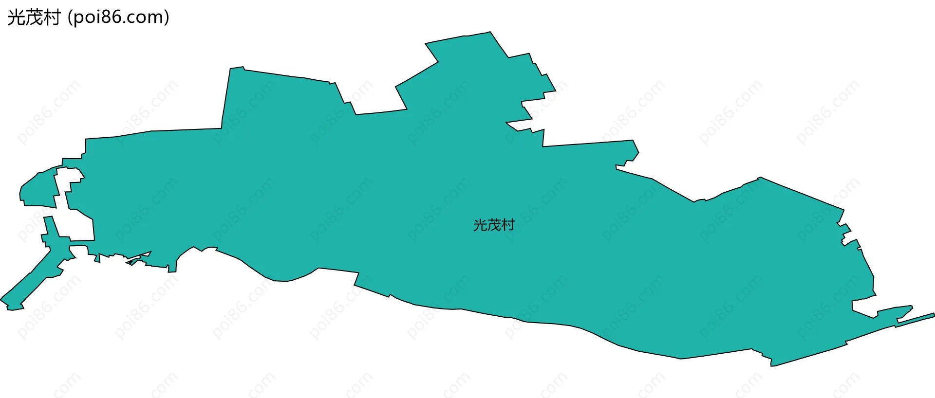 光茂村边界地图