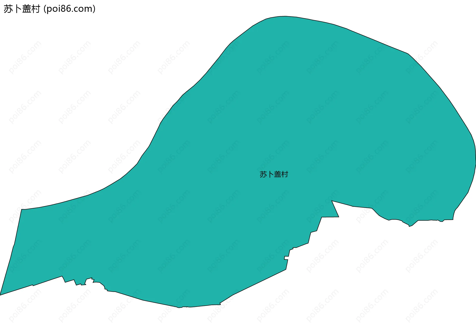 苏卜盖村边界地图