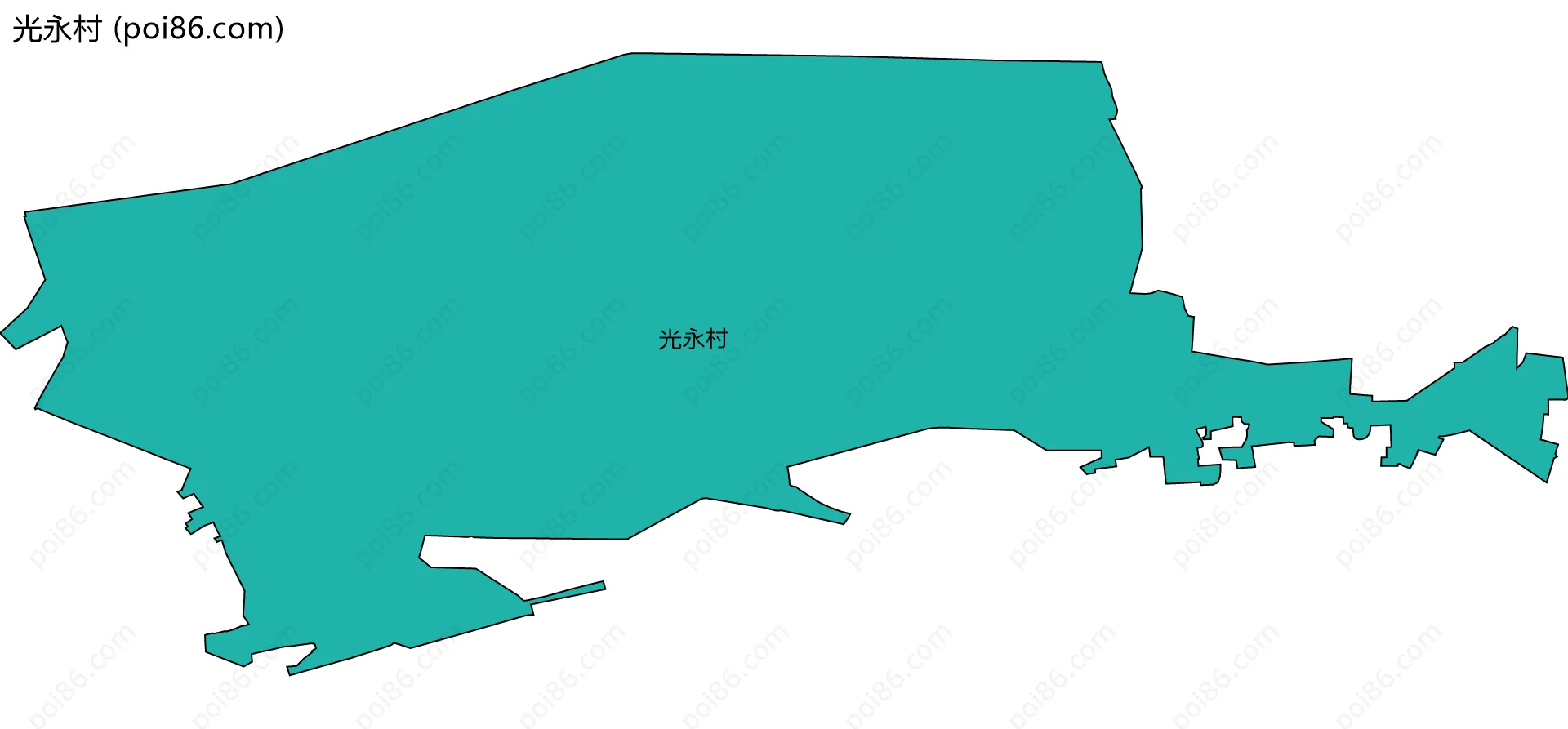 光永村边界地图