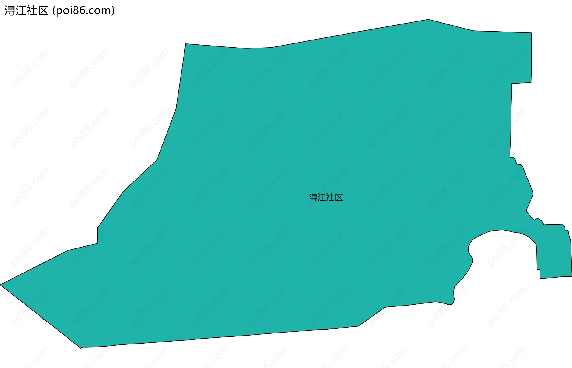 浔江社区边界地图